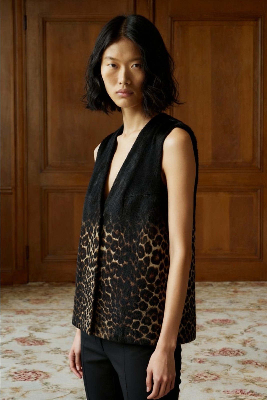 Leopard Ombra Gilet - ADAMO