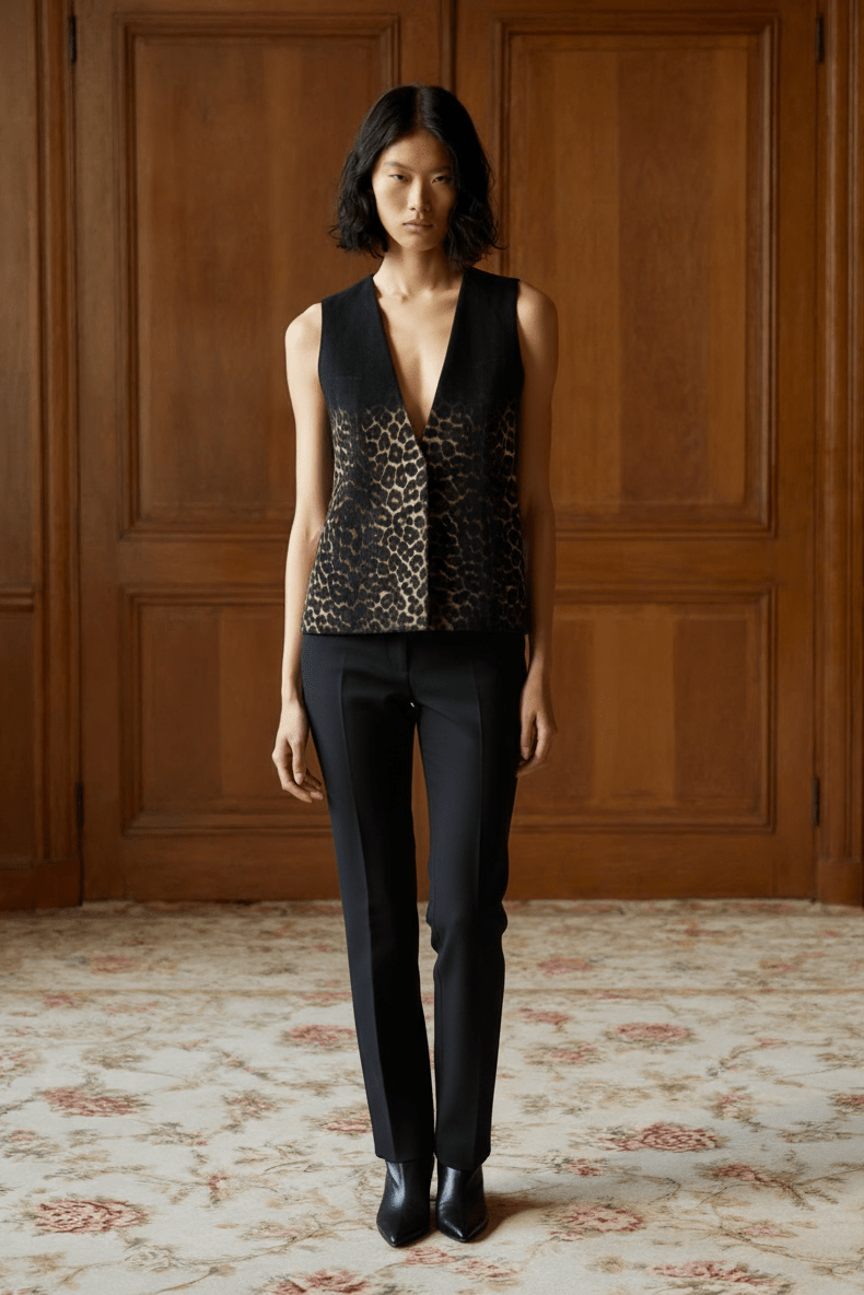 Leopard Ombra Gilet - ADAMO