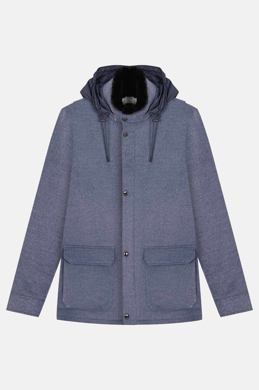 Light Blue Wool Jacket - ADAMO