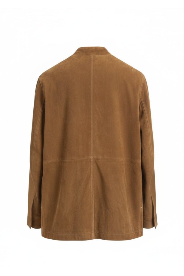 Light Chestnut Suede Jacket - ADAMO