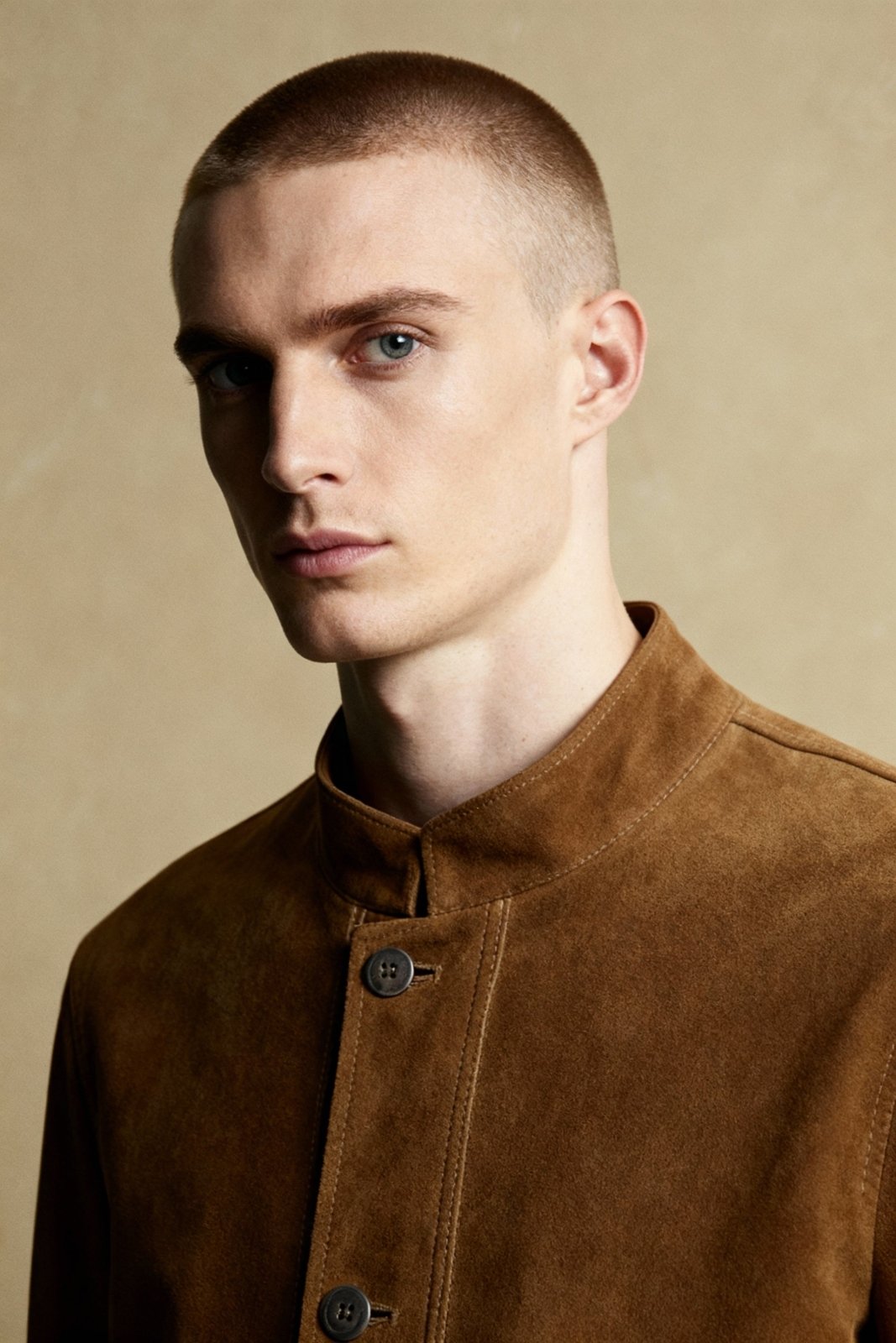 Light Chestnut Suede Jacket - ADAMO