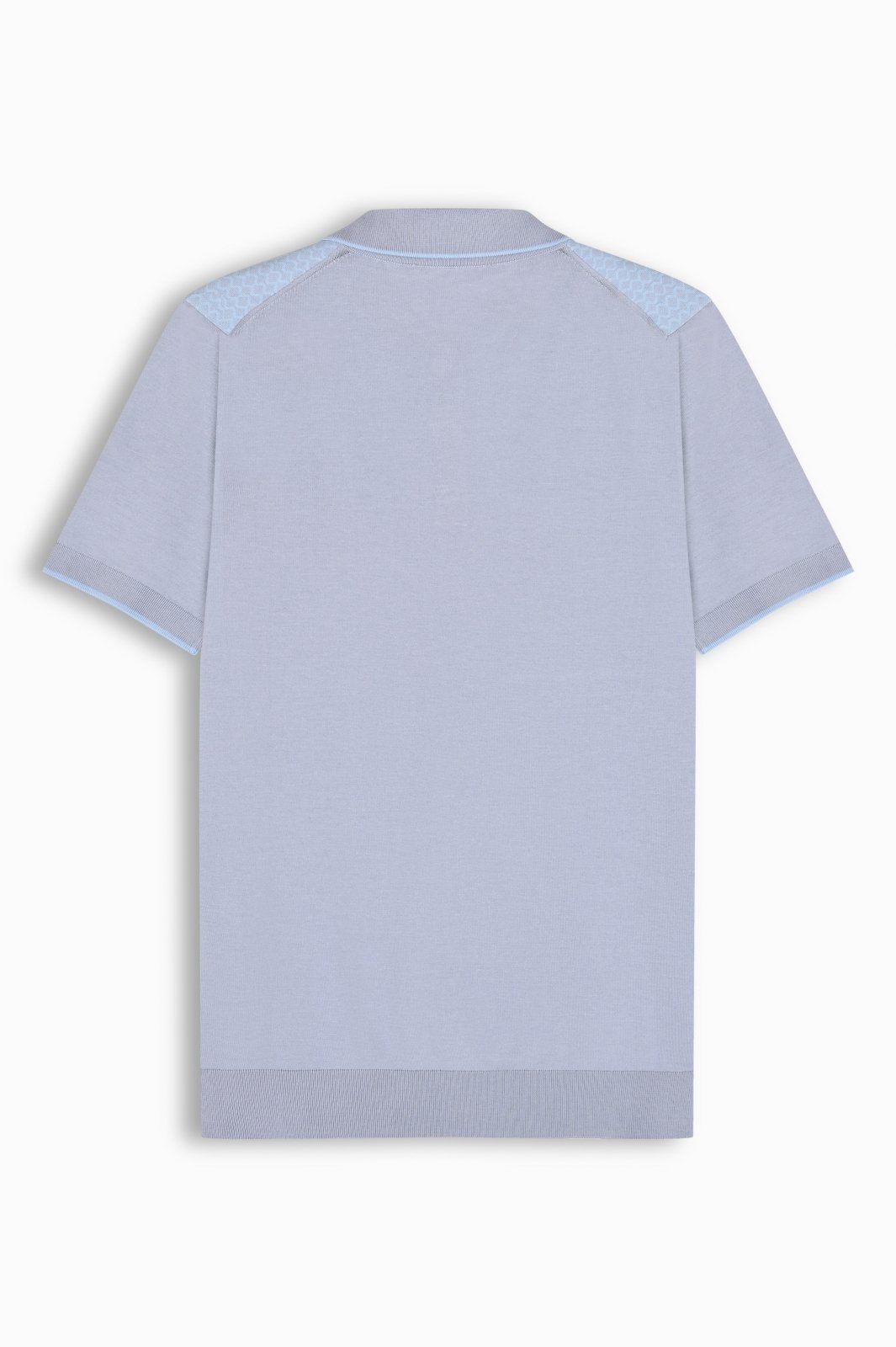 Light Sky Blue Cotton Polo Shirt - ADAMO