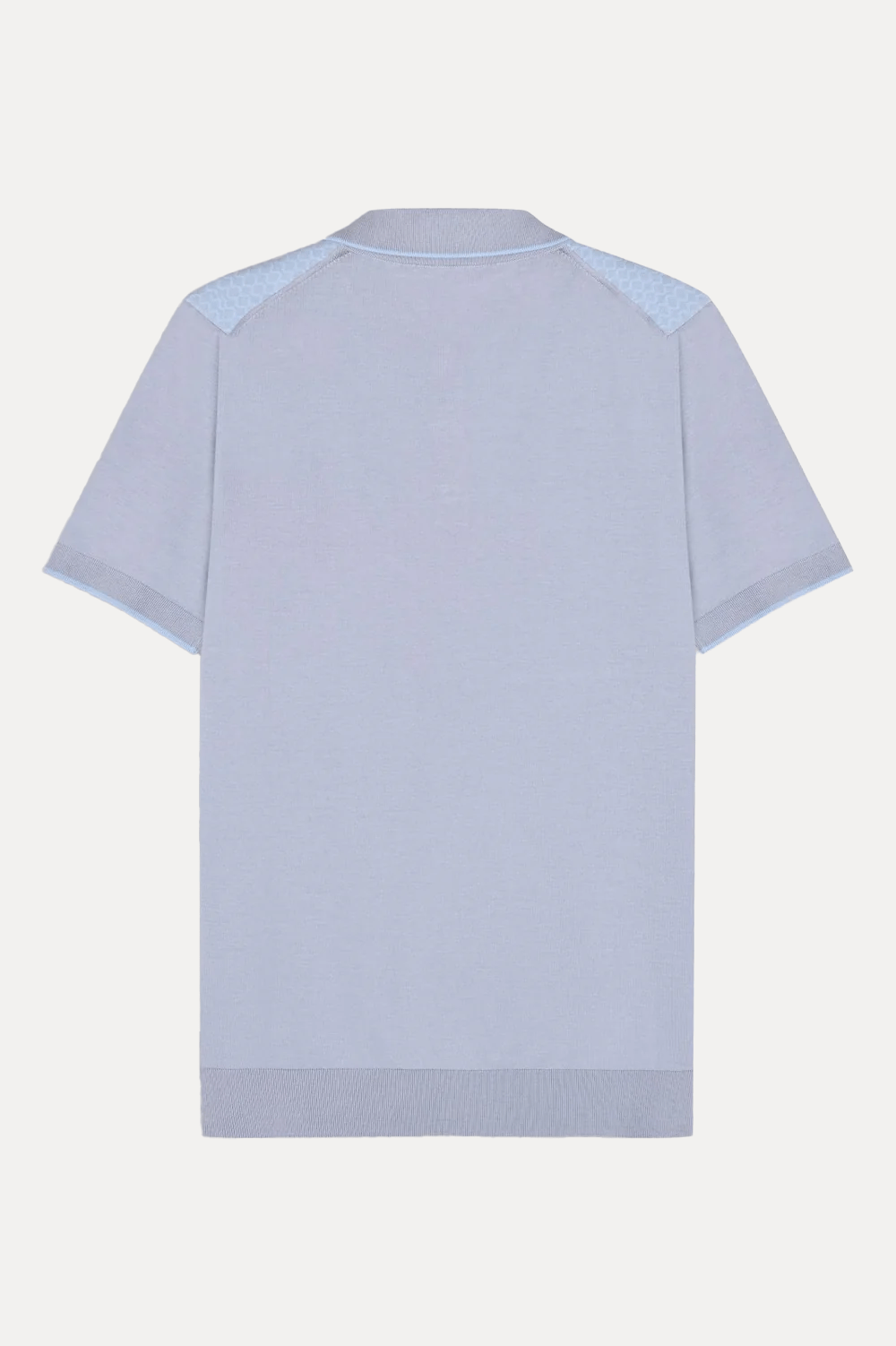 Light Sky Blue Cotton Polo Shirt - ADAMO