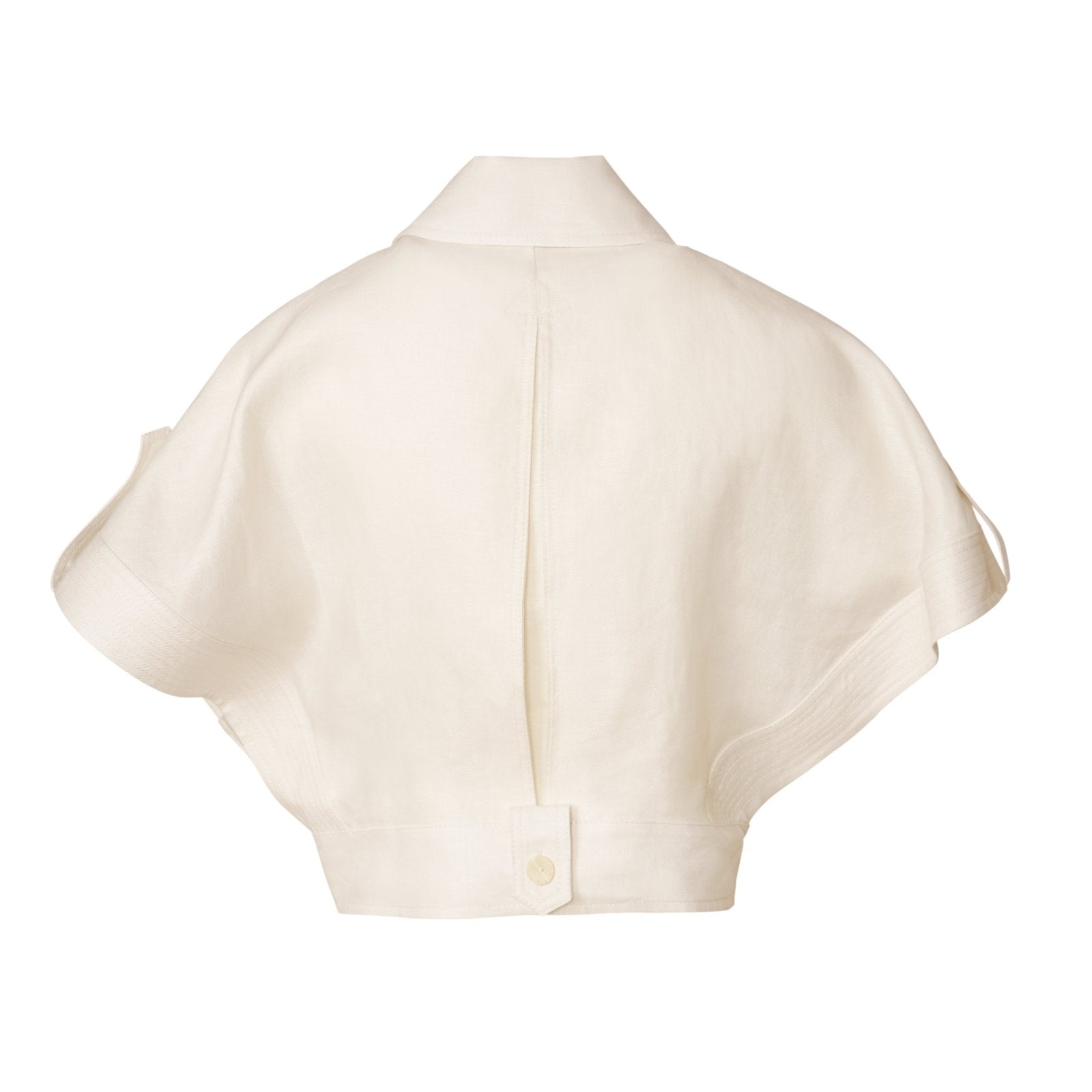 Linen Luxe Cropped Jacket - ADAMO