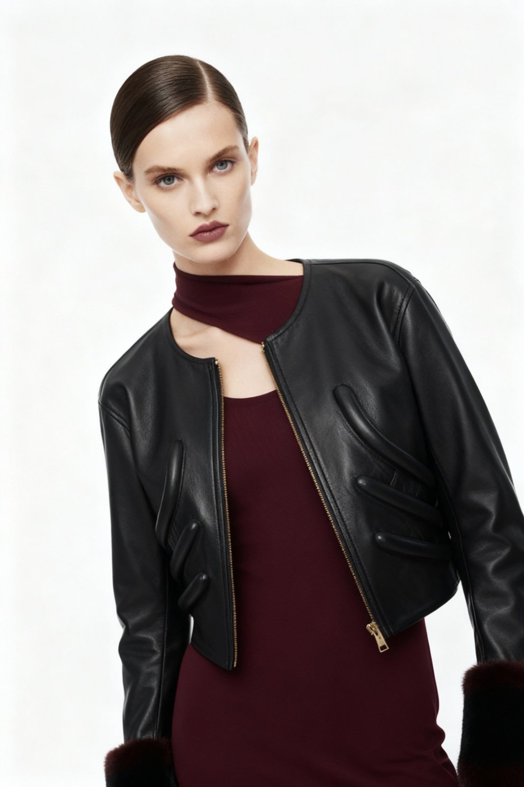Look 15 | Midnight Garnet Elegance - ADAMO