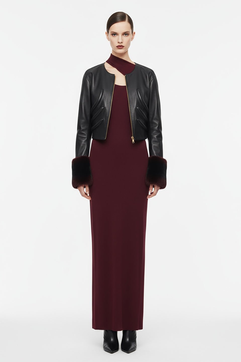 Look 15 | Midnight Garnet Elegance - ADAMO