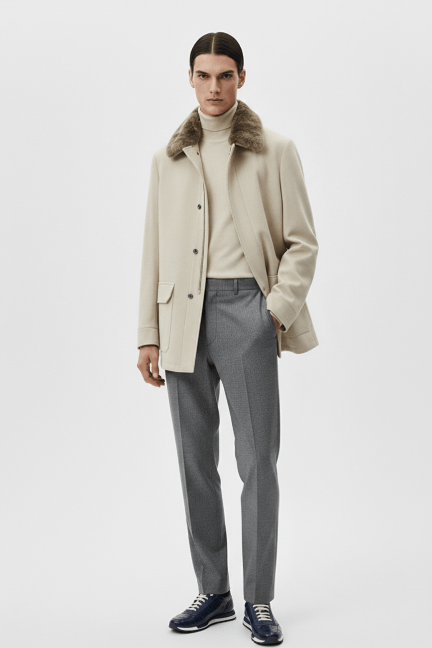 Look 6 | Ivory Wool Elegance Look - ADAMO