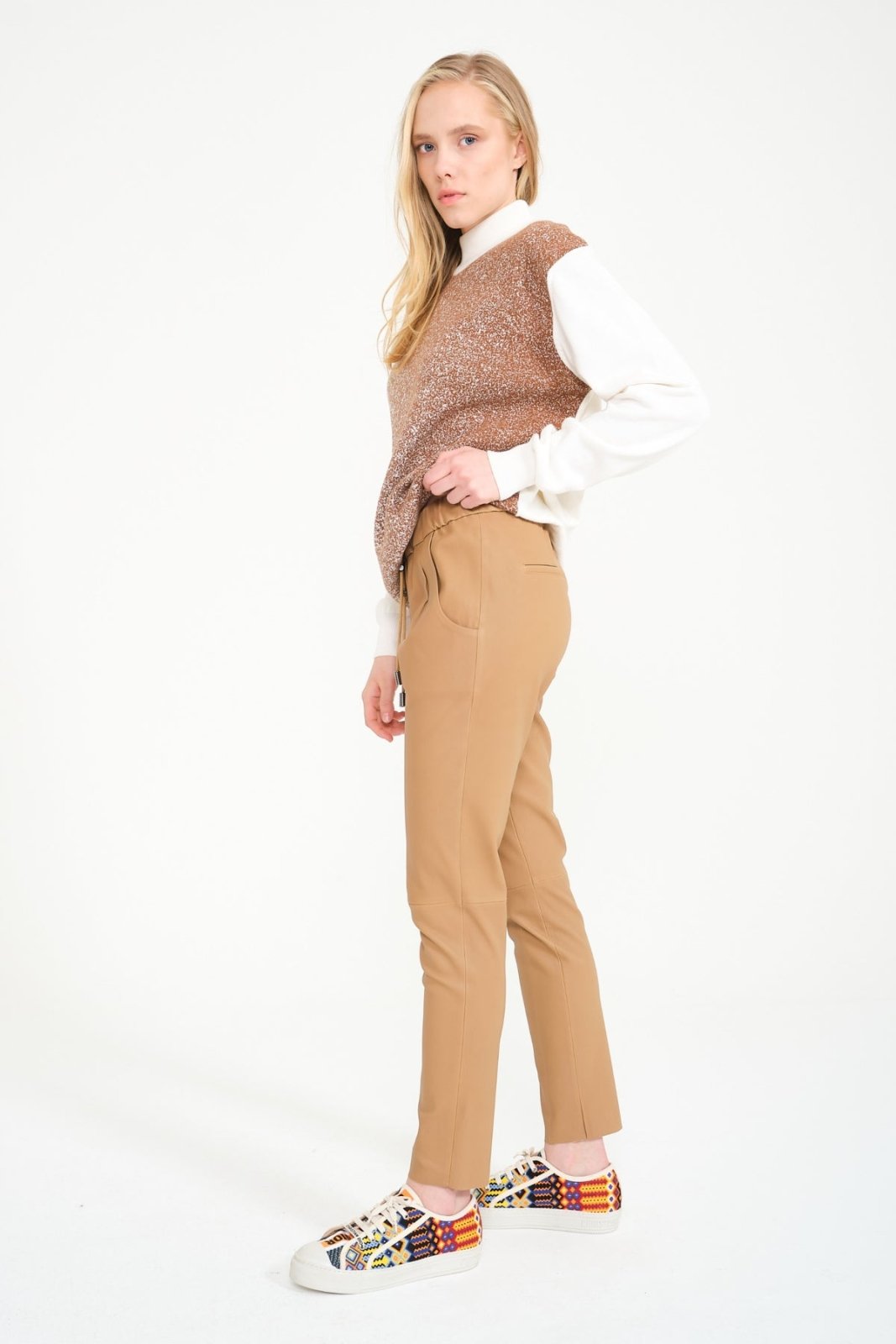 Luxe Glide Leather Trousers - ADAMO