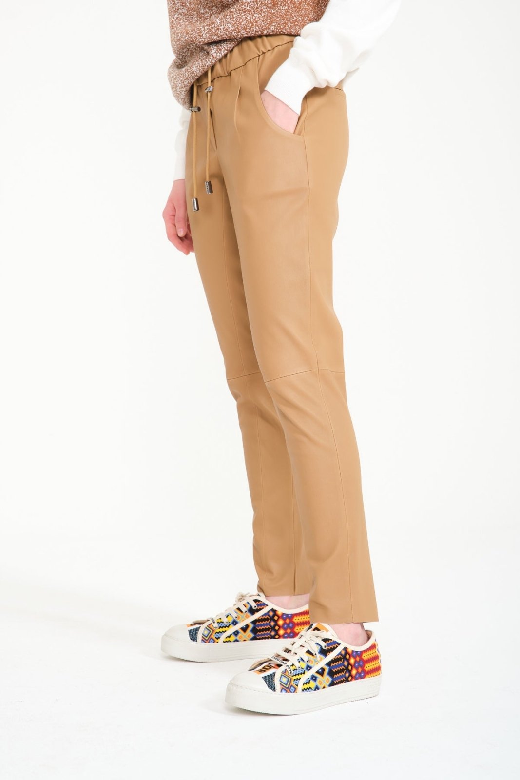 Luxe Glide Leather Trousers - ADAMO