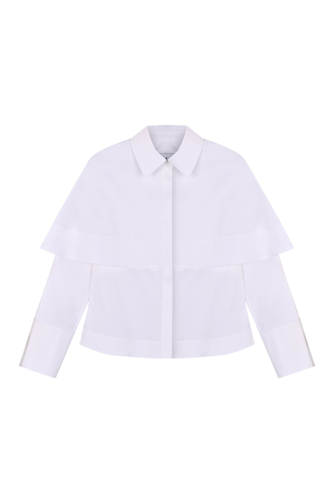 Mayfair Layered White Shirt - ADAMO