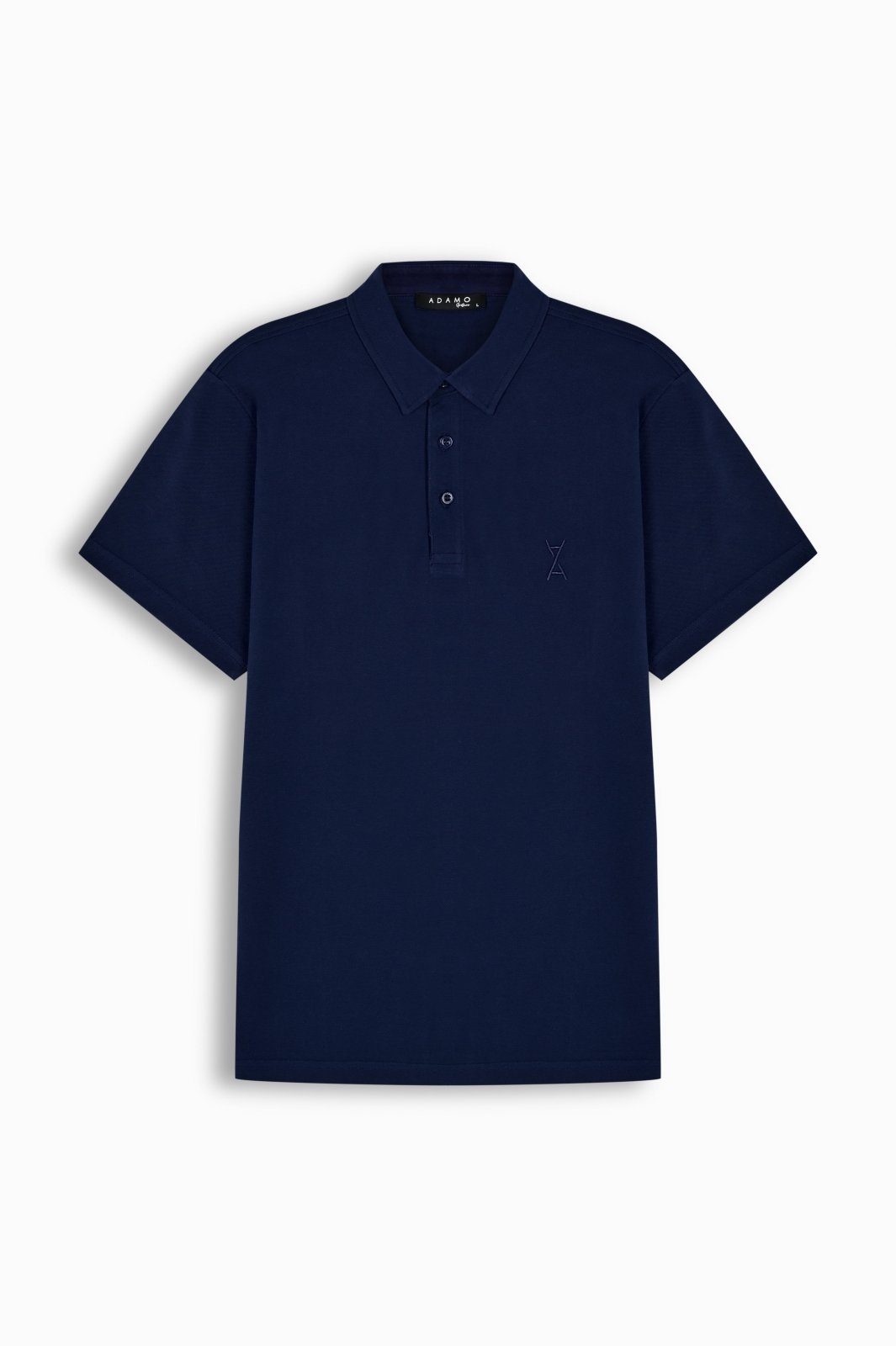 Midnight Blue Luxe Cotton Polo - ADAMO