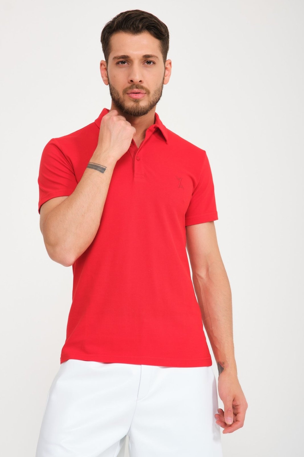 Midnight Blue Luxe Cotton Polo - ADAMO