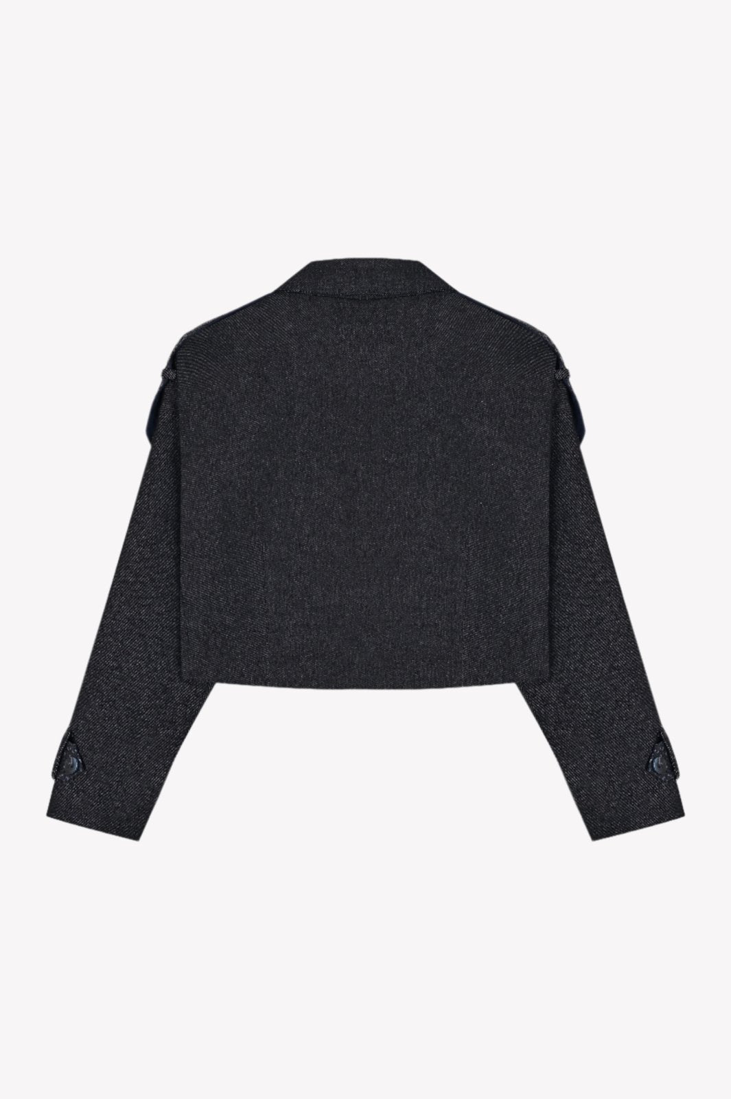 Midnight Cropped Denim Jacket - ADAMO