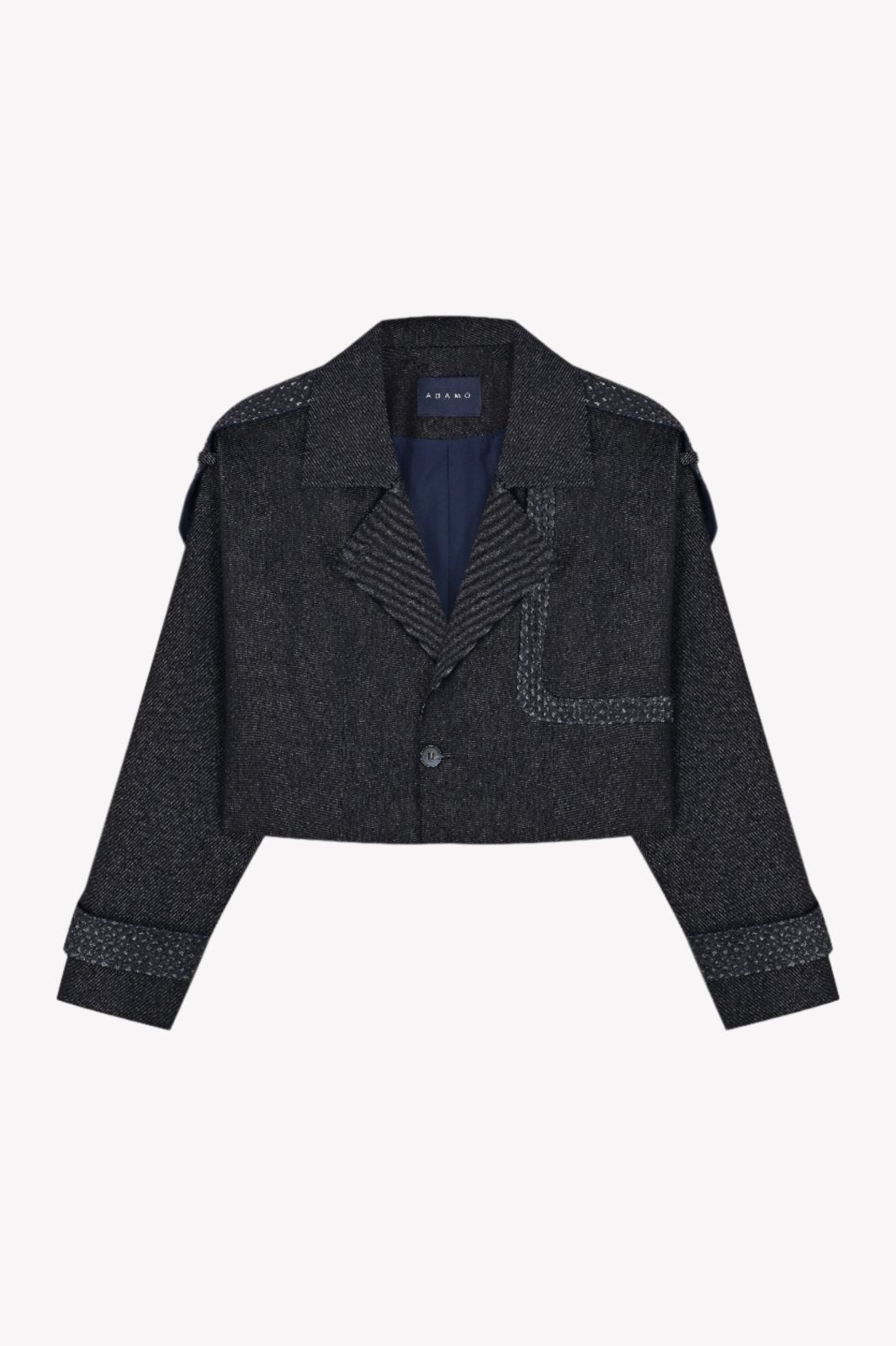 Midnight Cropped Denim Jacket - ADAMO