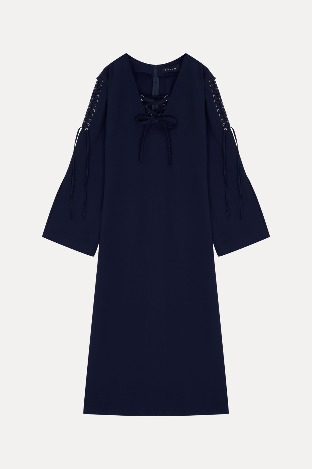 Midnight Navy Lace - Up Kaftan Dress - ADAMO