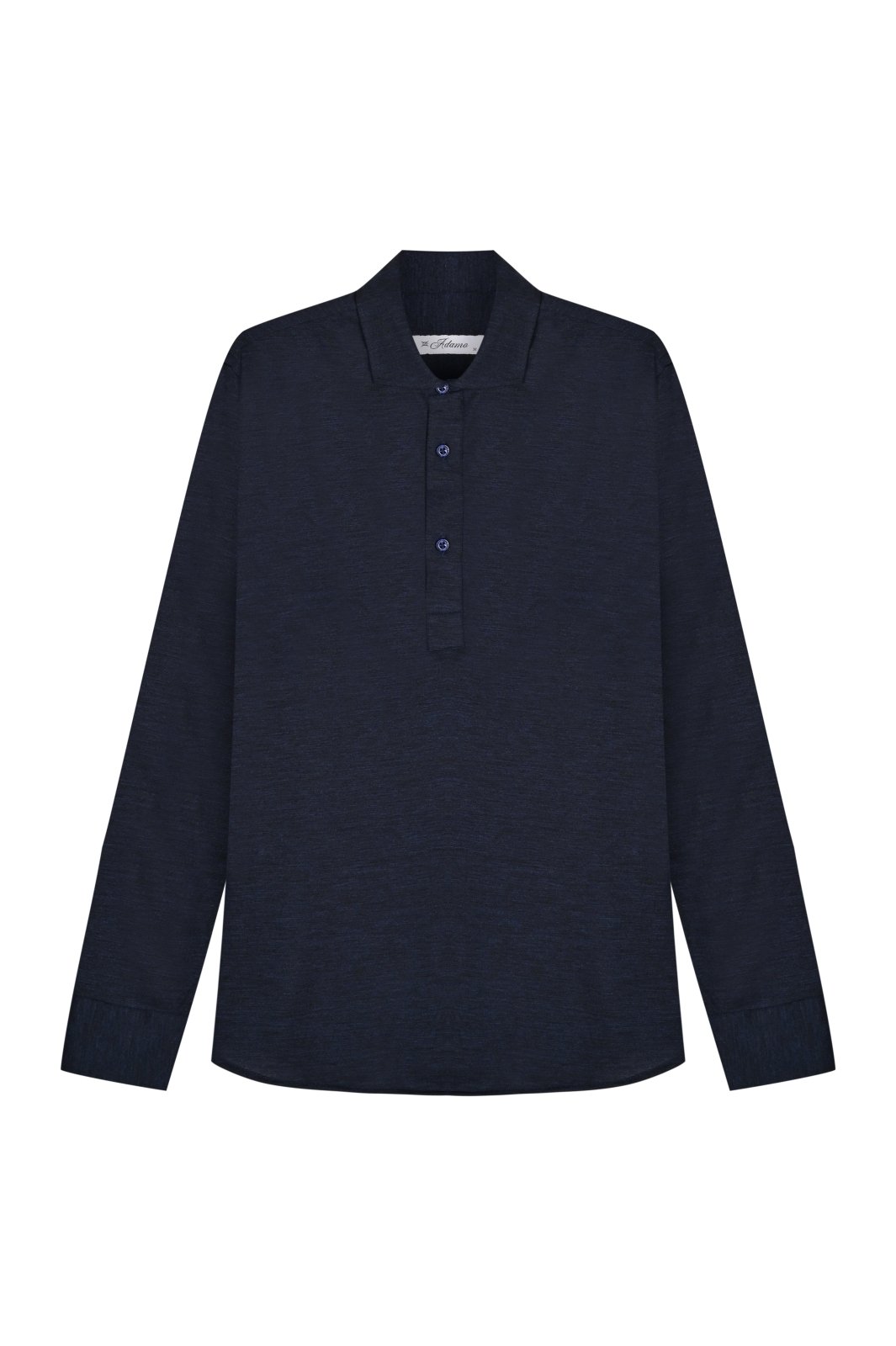 Midnight Navy Wool Polo - ADAMO