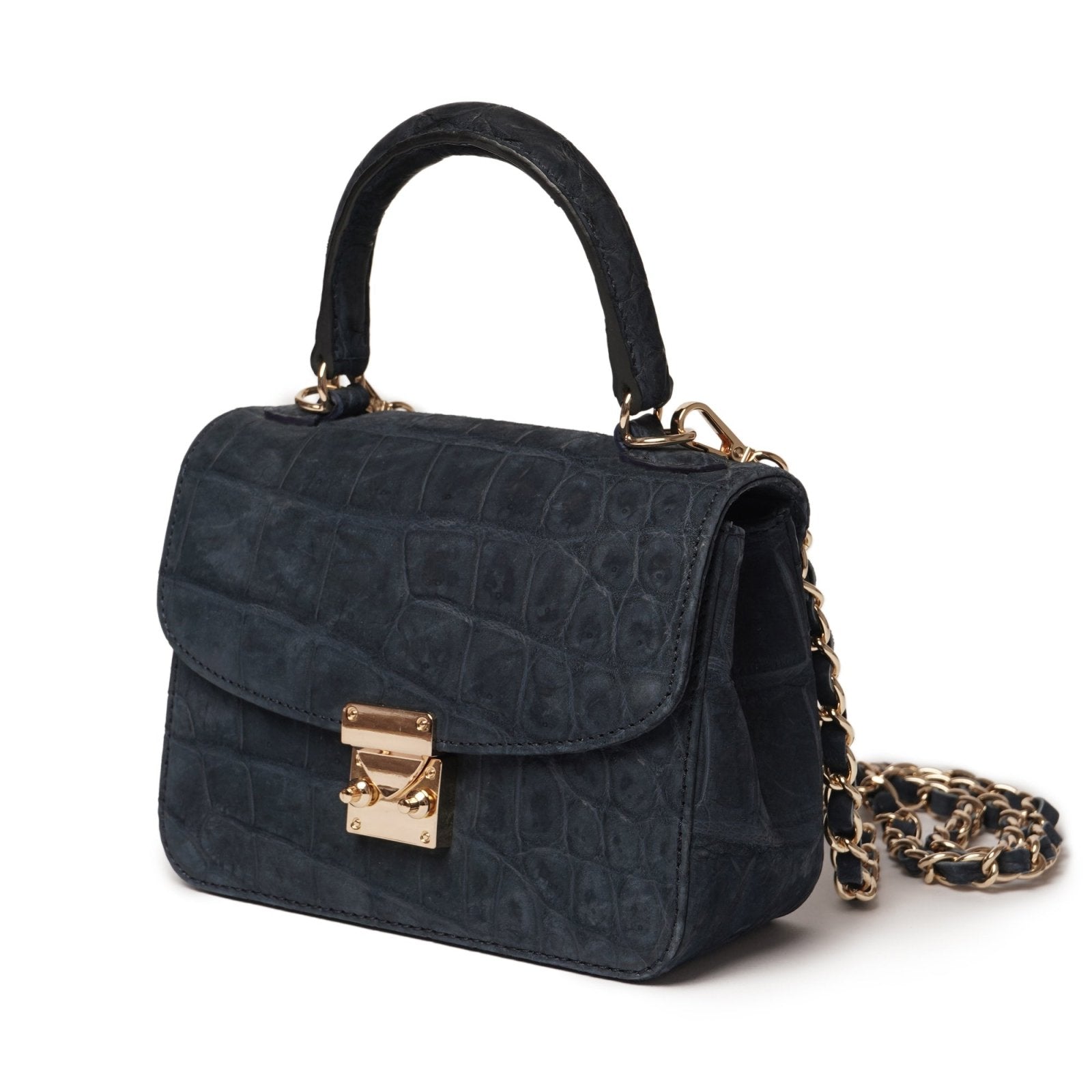 Midnight Ocean Croco Purse - ADAMO