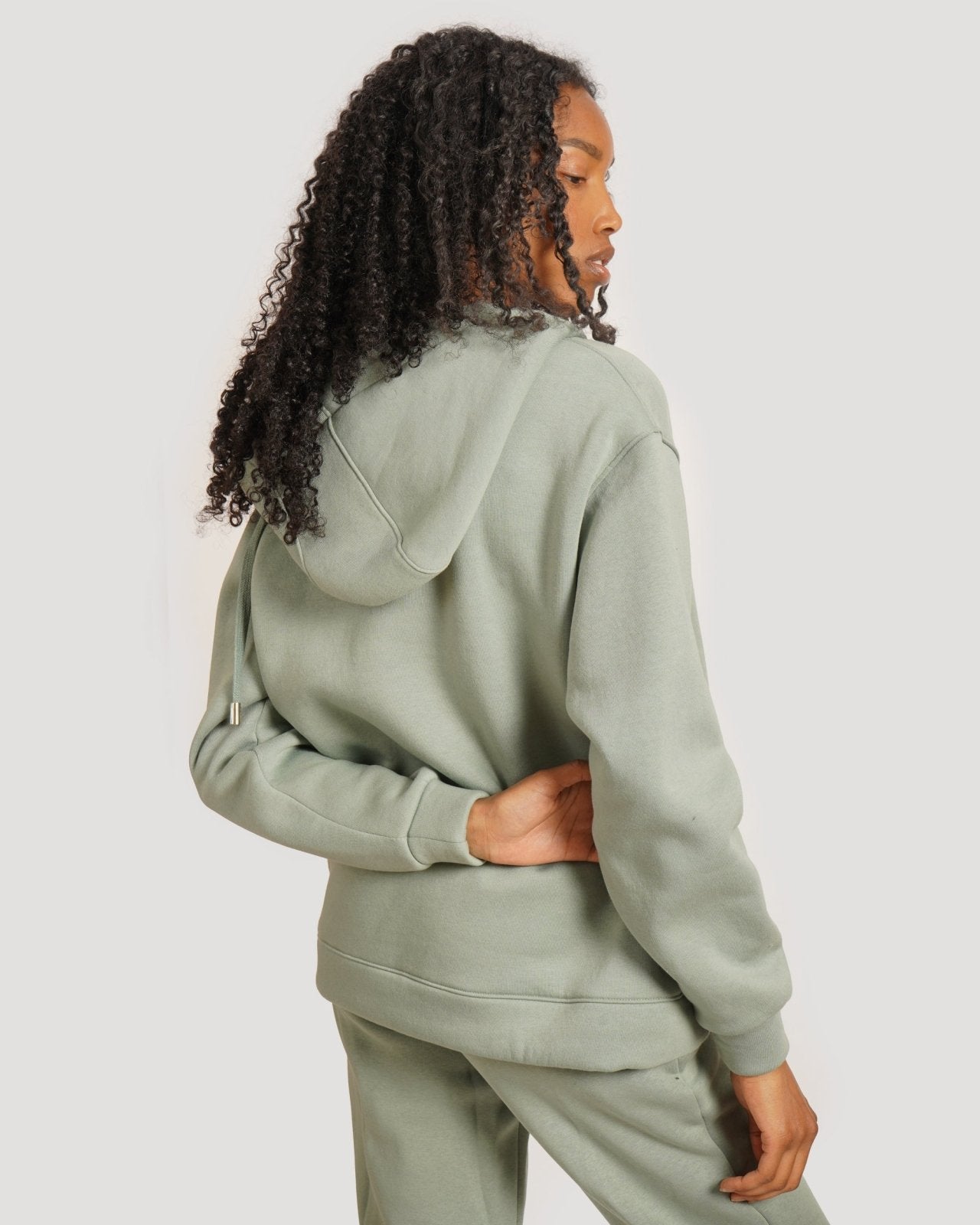 Mint Botton Up Hoodie Set - ADAMO