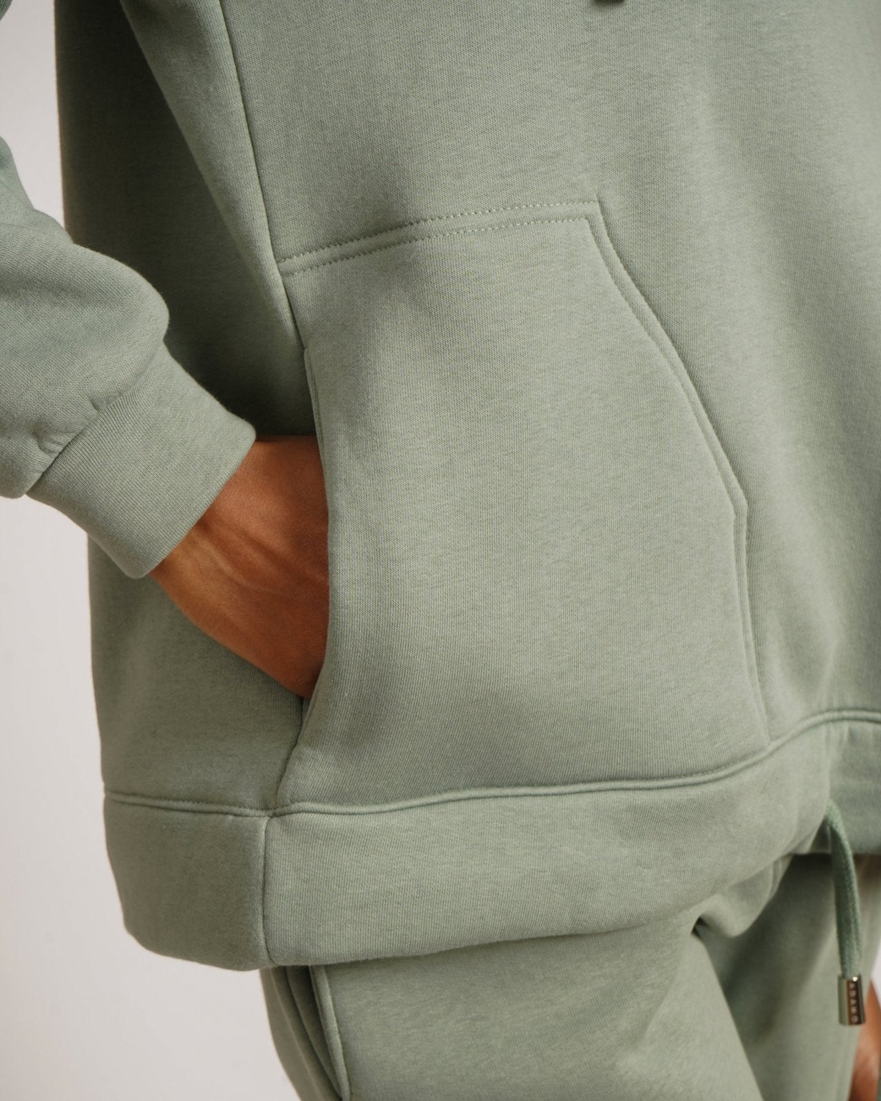 Mint Botton Up Hoodie Set - ADAMO