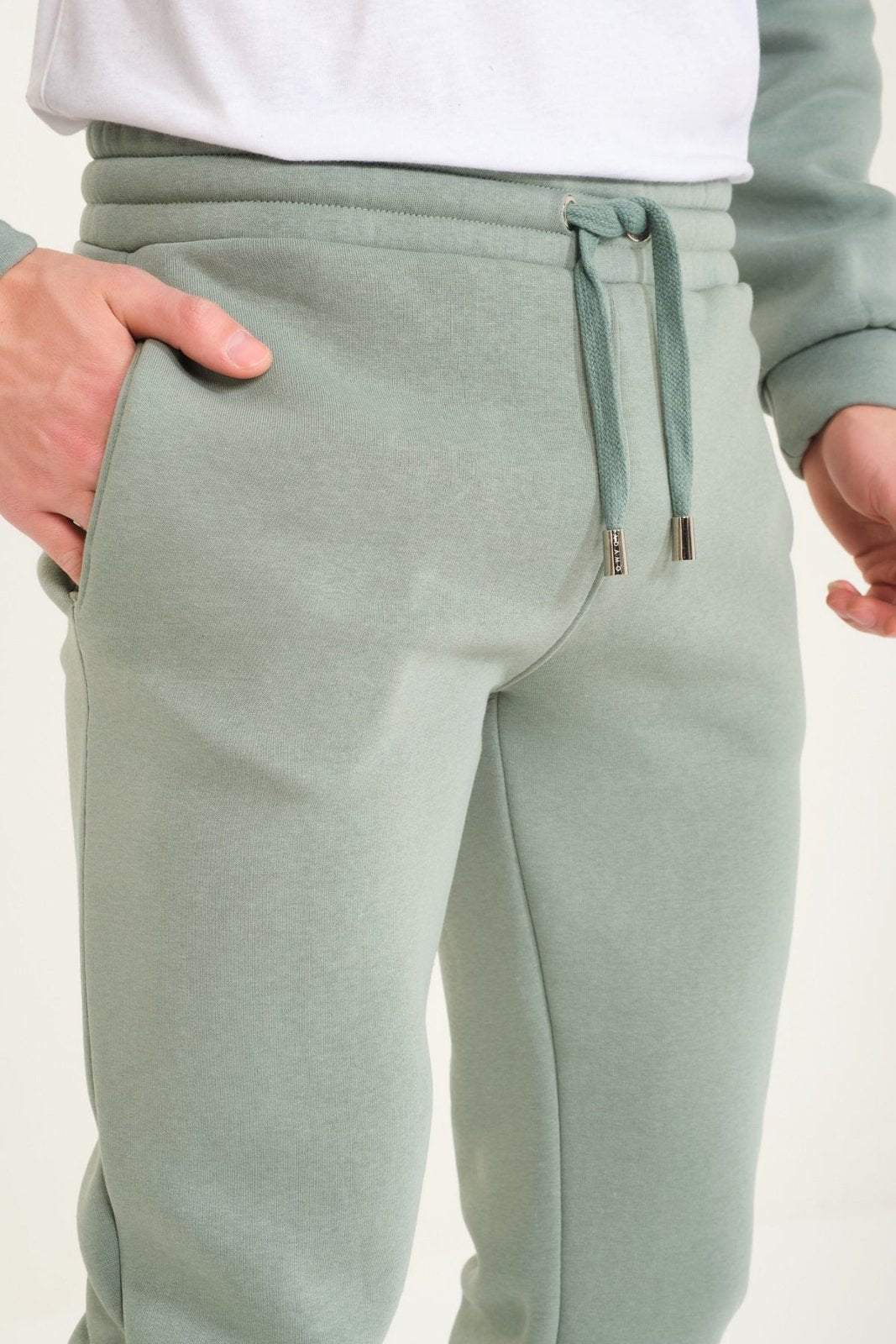 Mint Color Hoodie & Jogger Set - ADAMO