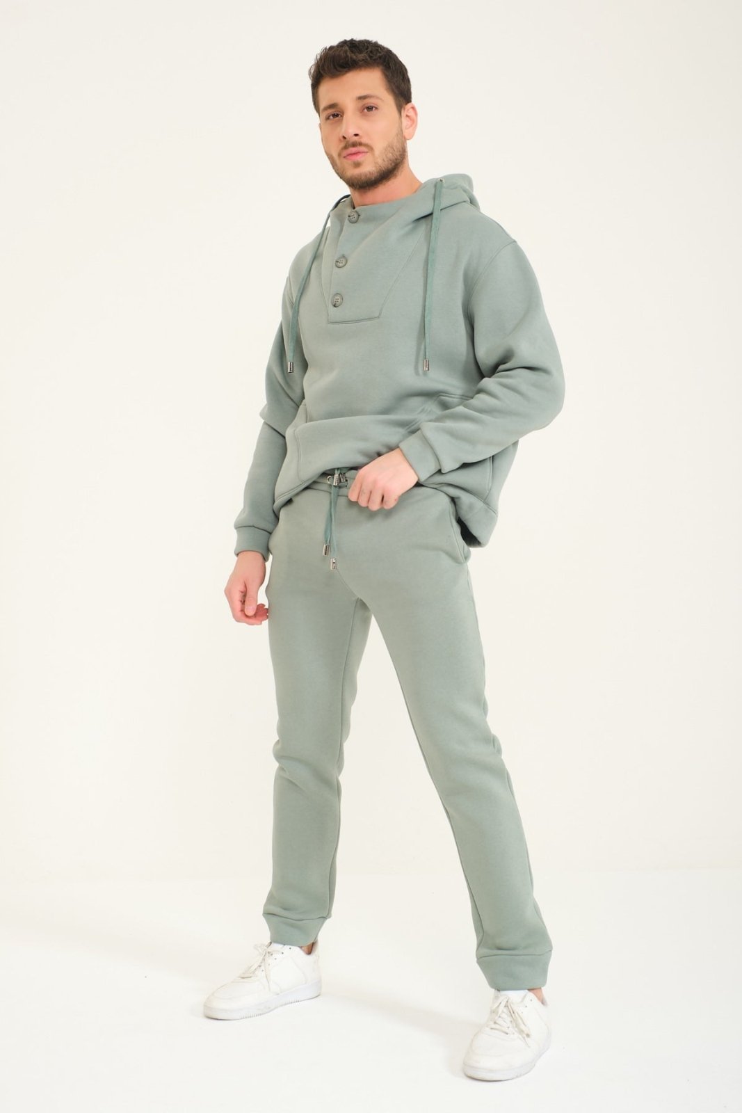 Mint Color Hoodie & Jogger Set - ADAMO