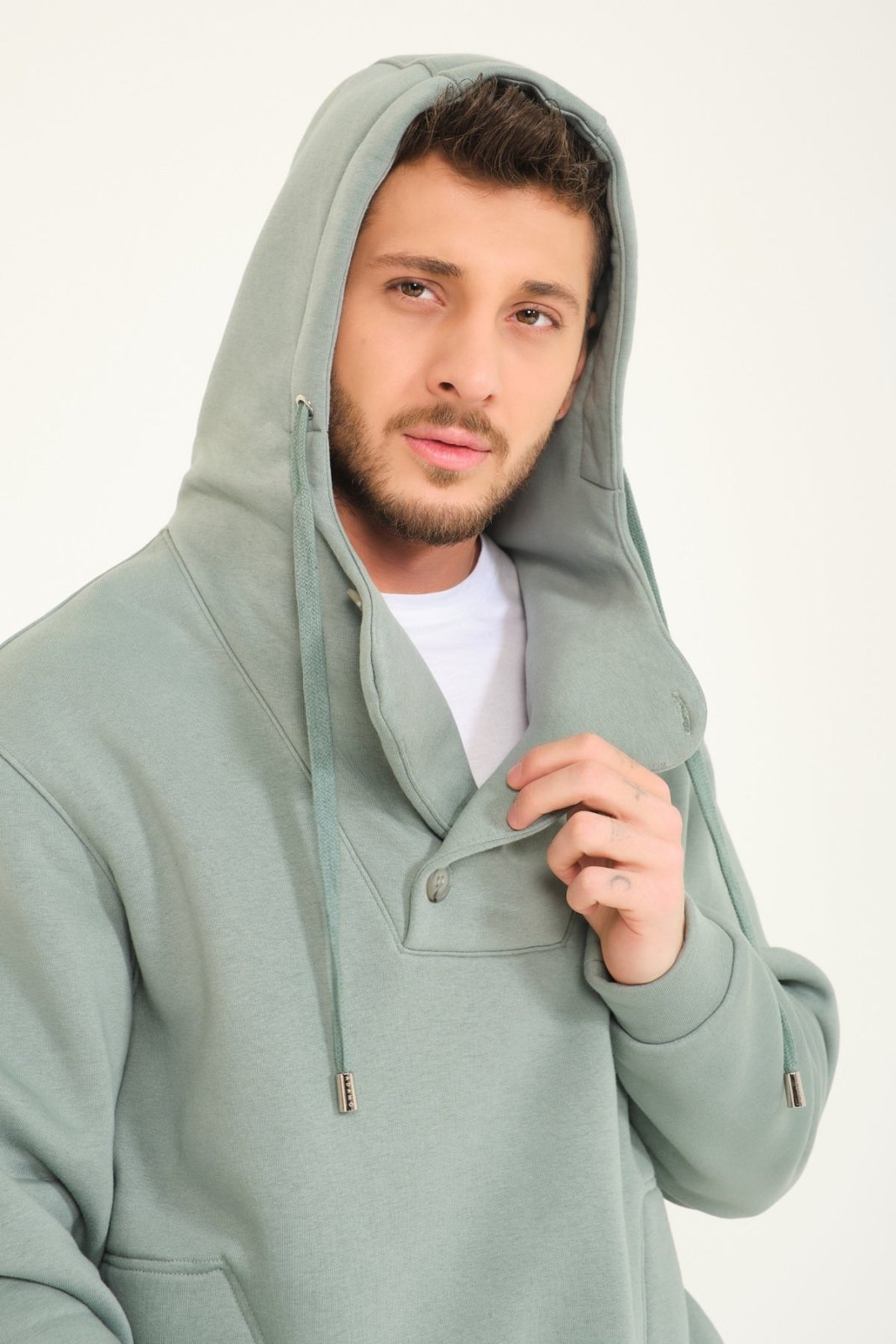 Mint Color Hoodie & Jogger Set - ADAMO