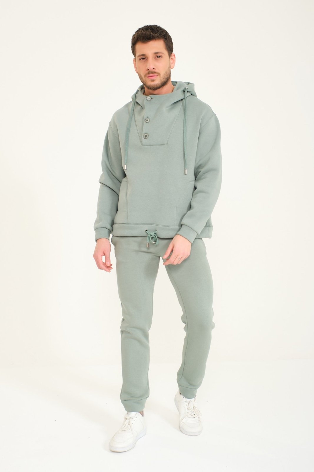 Mint Color Hoodie & Jogger Set - ADAMO