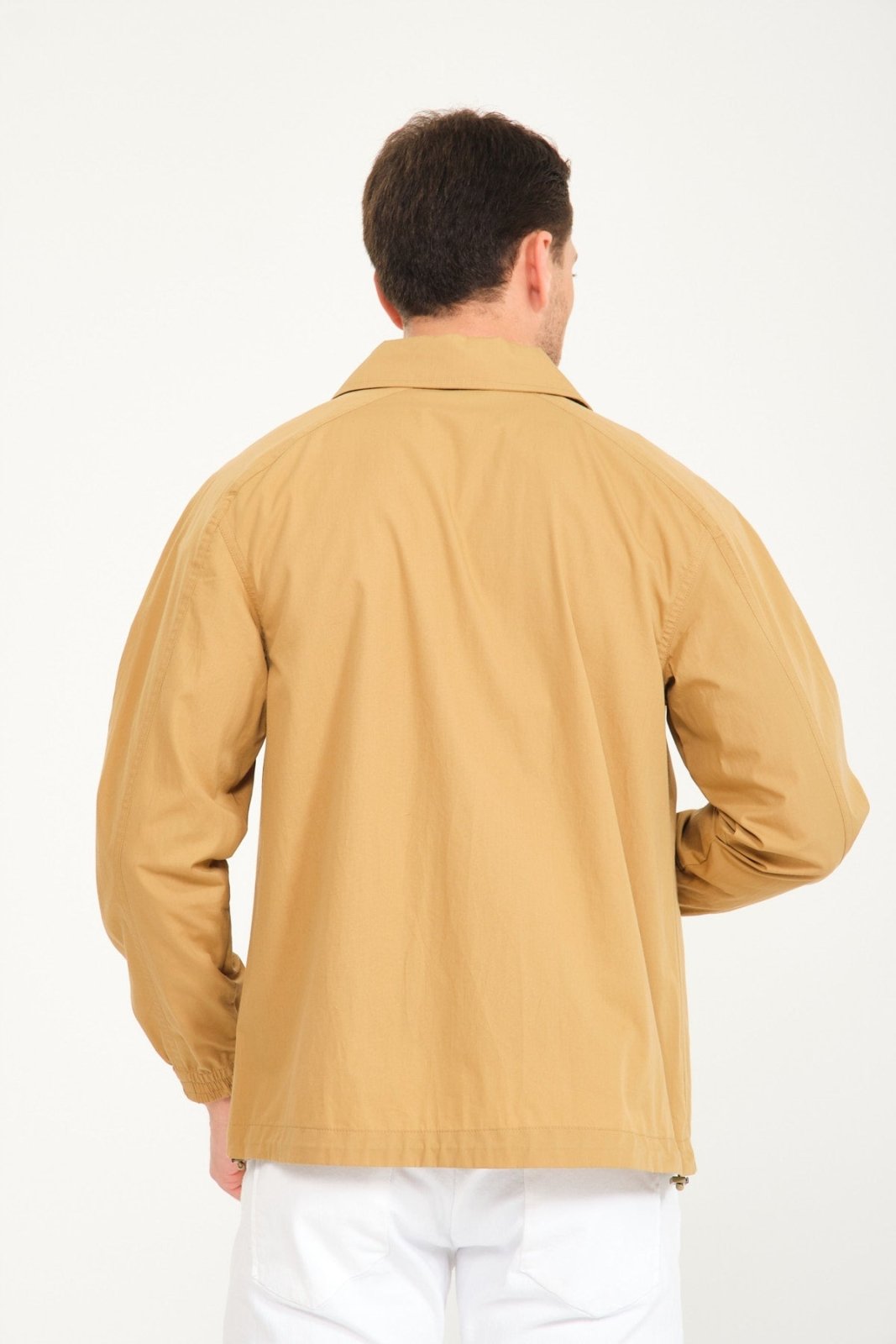 Mustard Color Waterproof Bomber Jacket - ADAMO