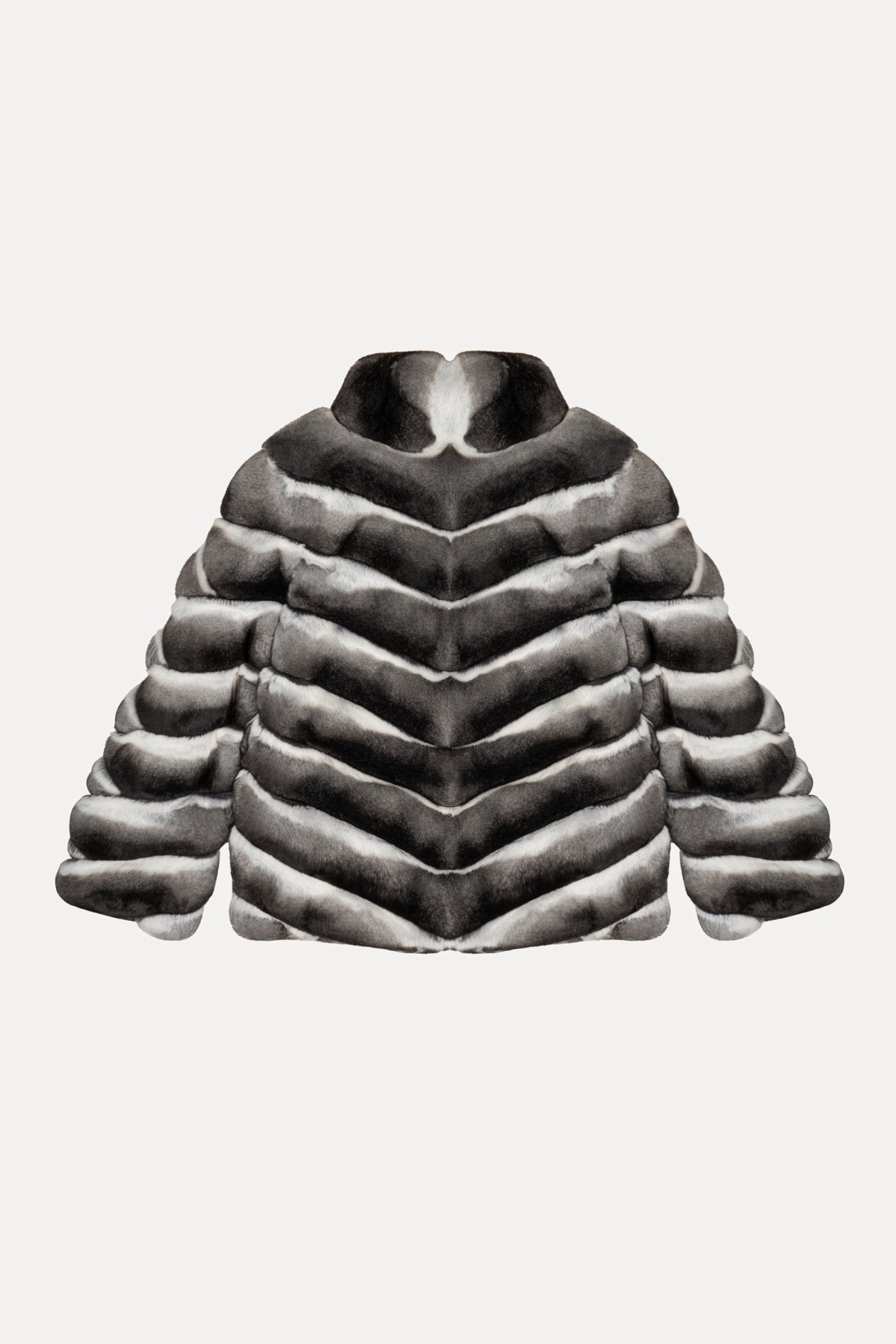 Natural Chinchilla Fur Jacket - ADAMO