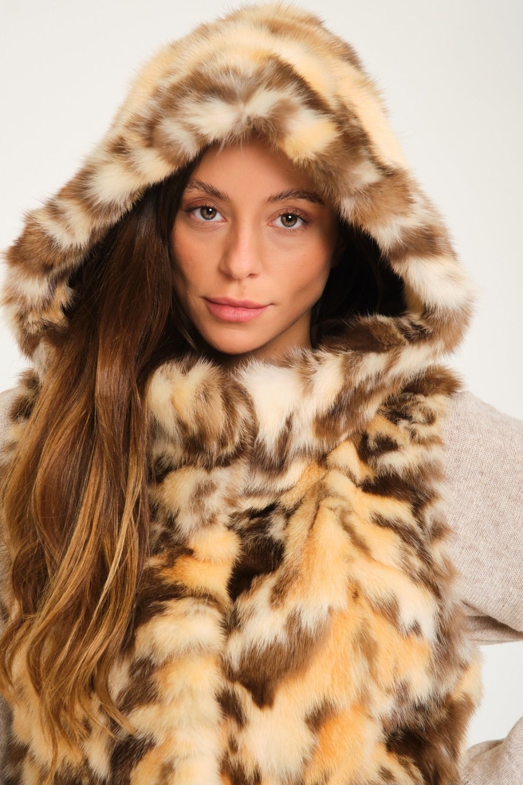 Naturel Sable Fur Vest - ADAMO