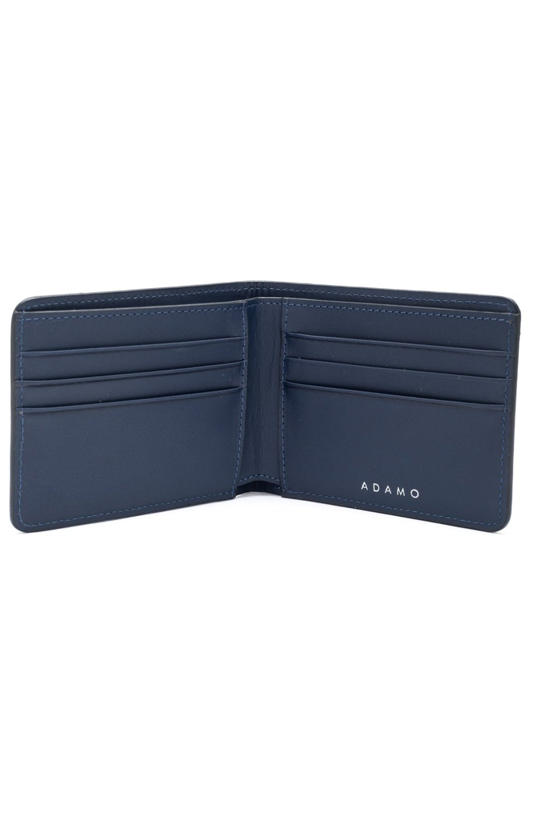 Navy Crocodile Leather Wallet - ADAMO