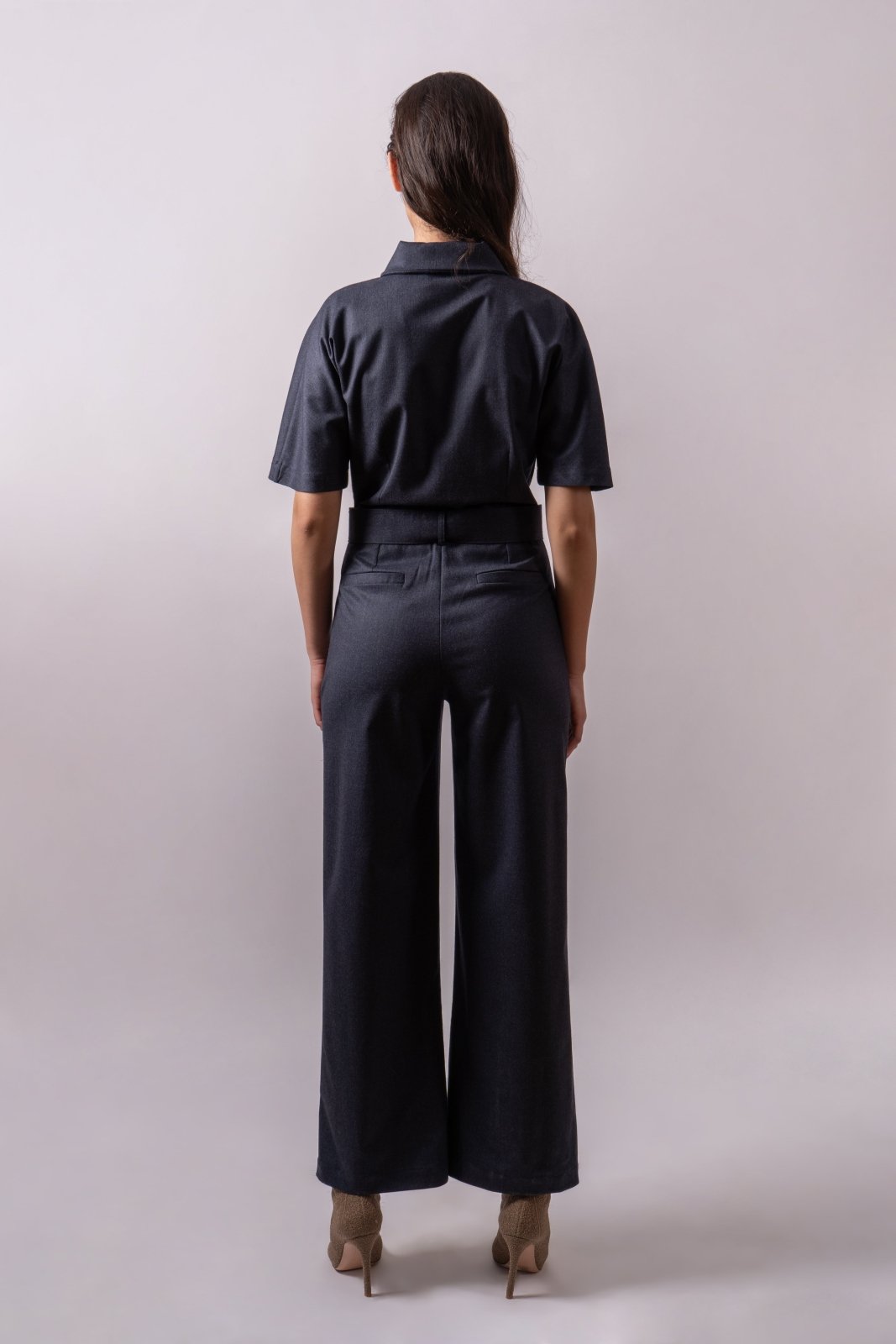 Nocturne Tailored Wool Jumpsuit - ADAMO