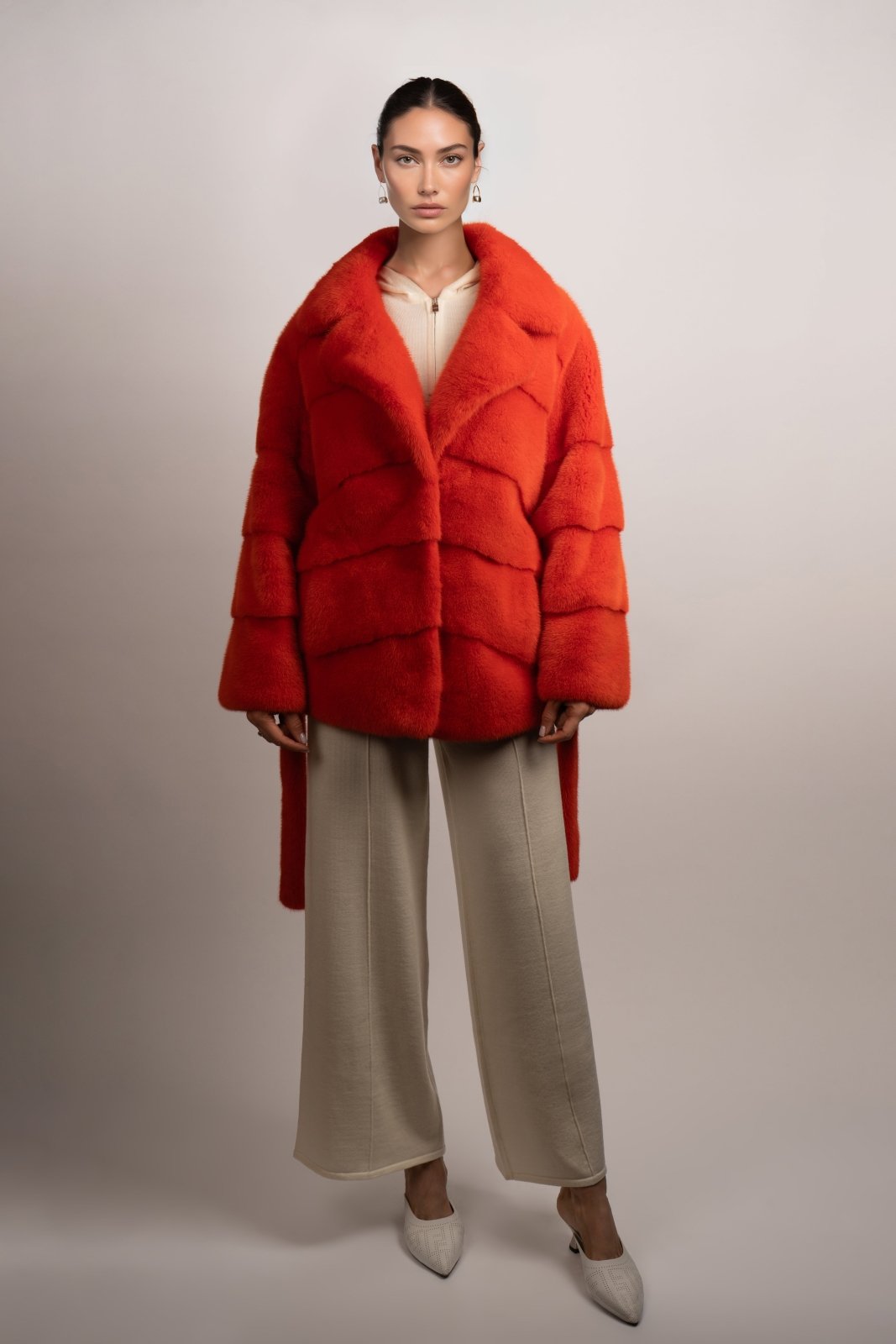 Orange Dream Mink Coat - ADAMO