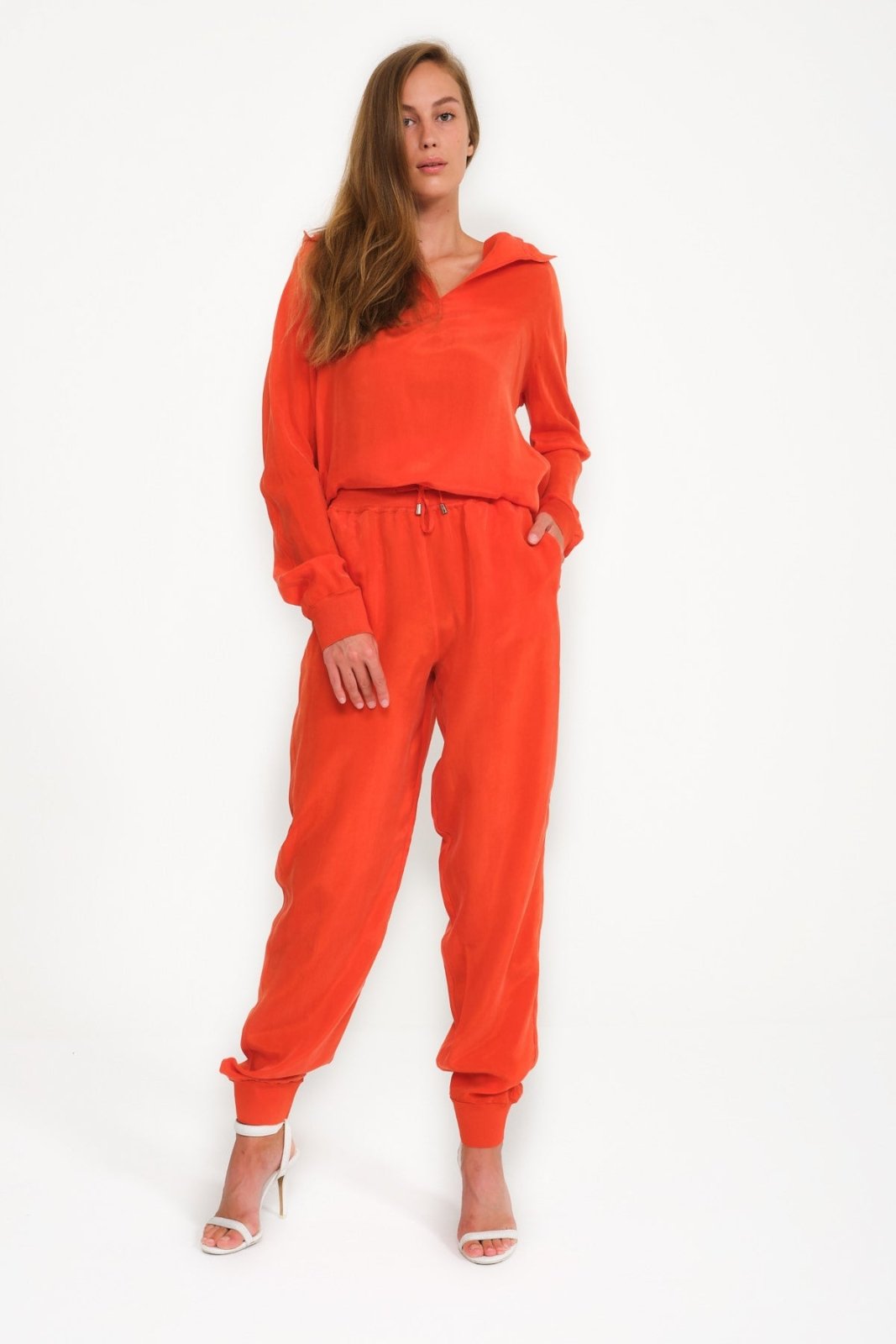 Orange Vegan Suit Set - ADAMO