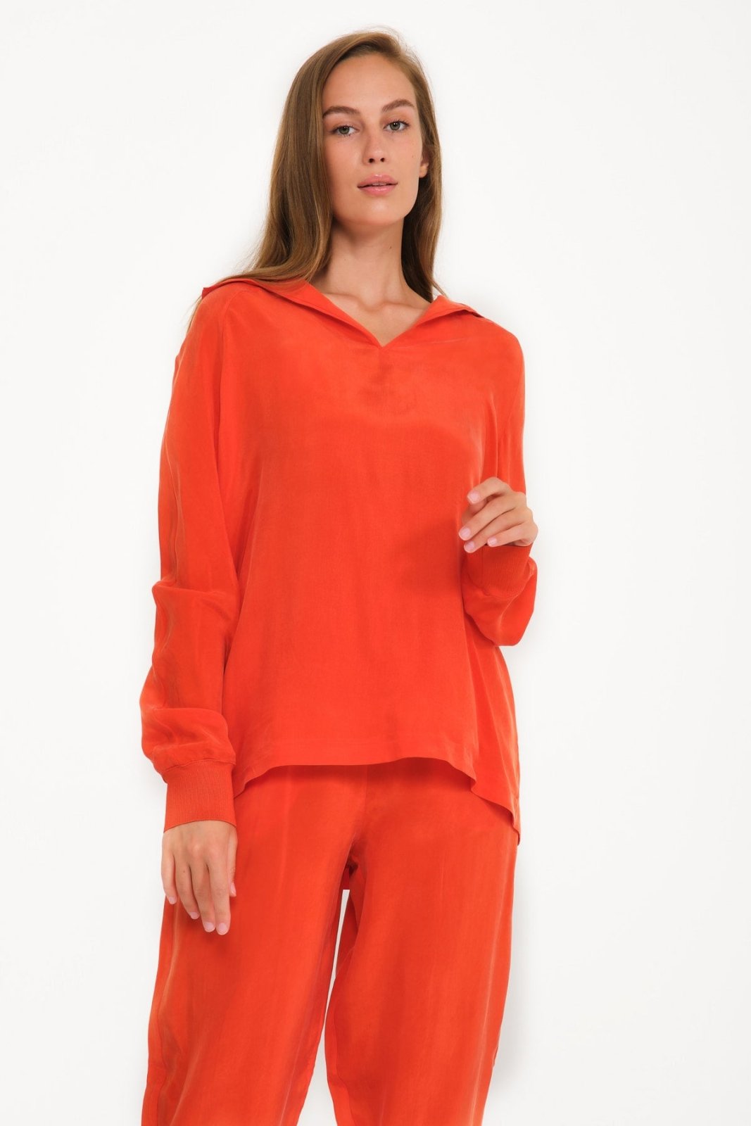 Orange Vegan Suit Set - ADAMO