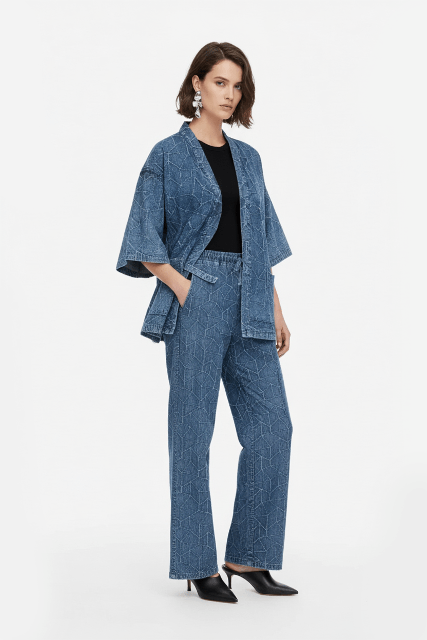 Origami Denim Trousers - ADAMO