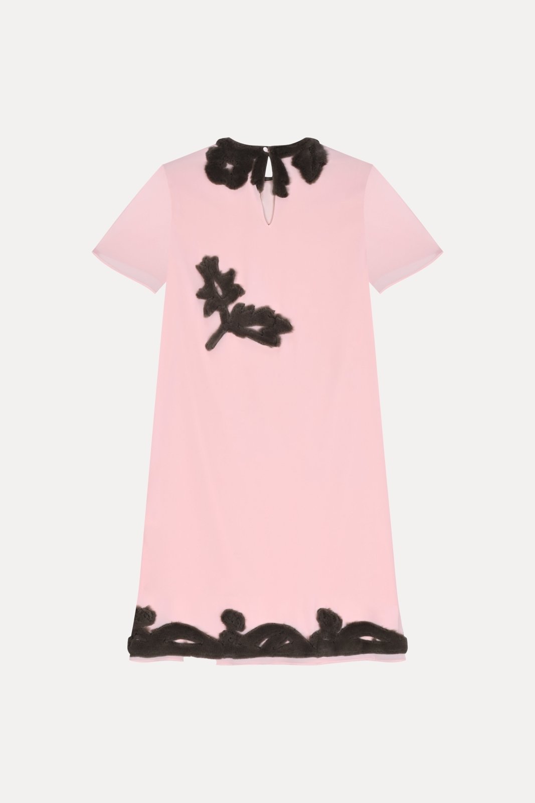 Powder Pink Embroidered Dress - ADAMO