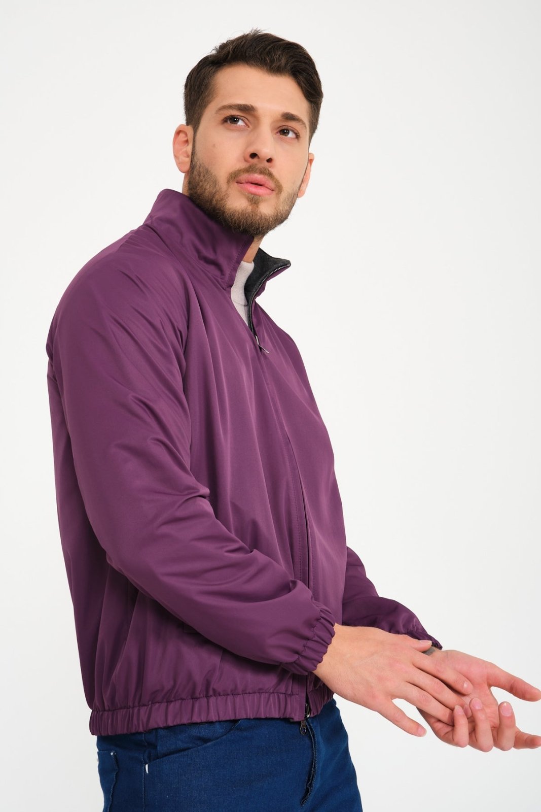 Purple Double Face Waterproof Jacket - ADAMO