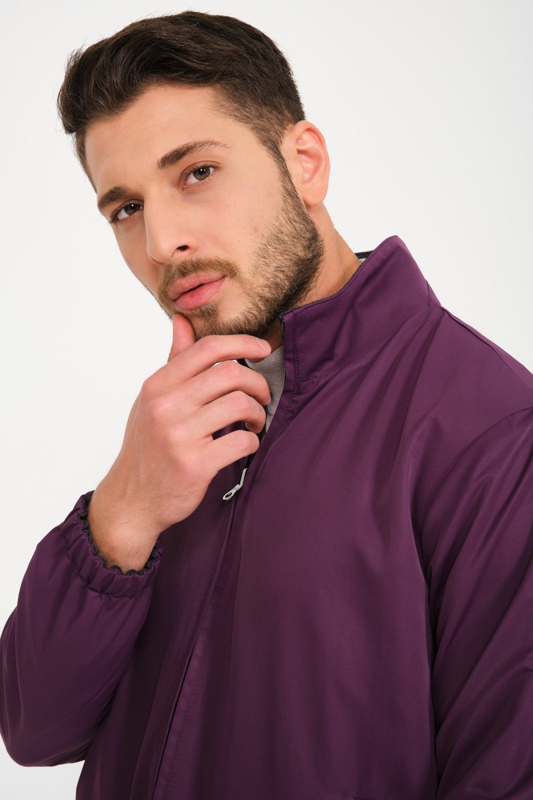 Purple Double Face Waterproof Jacket - ADAMO