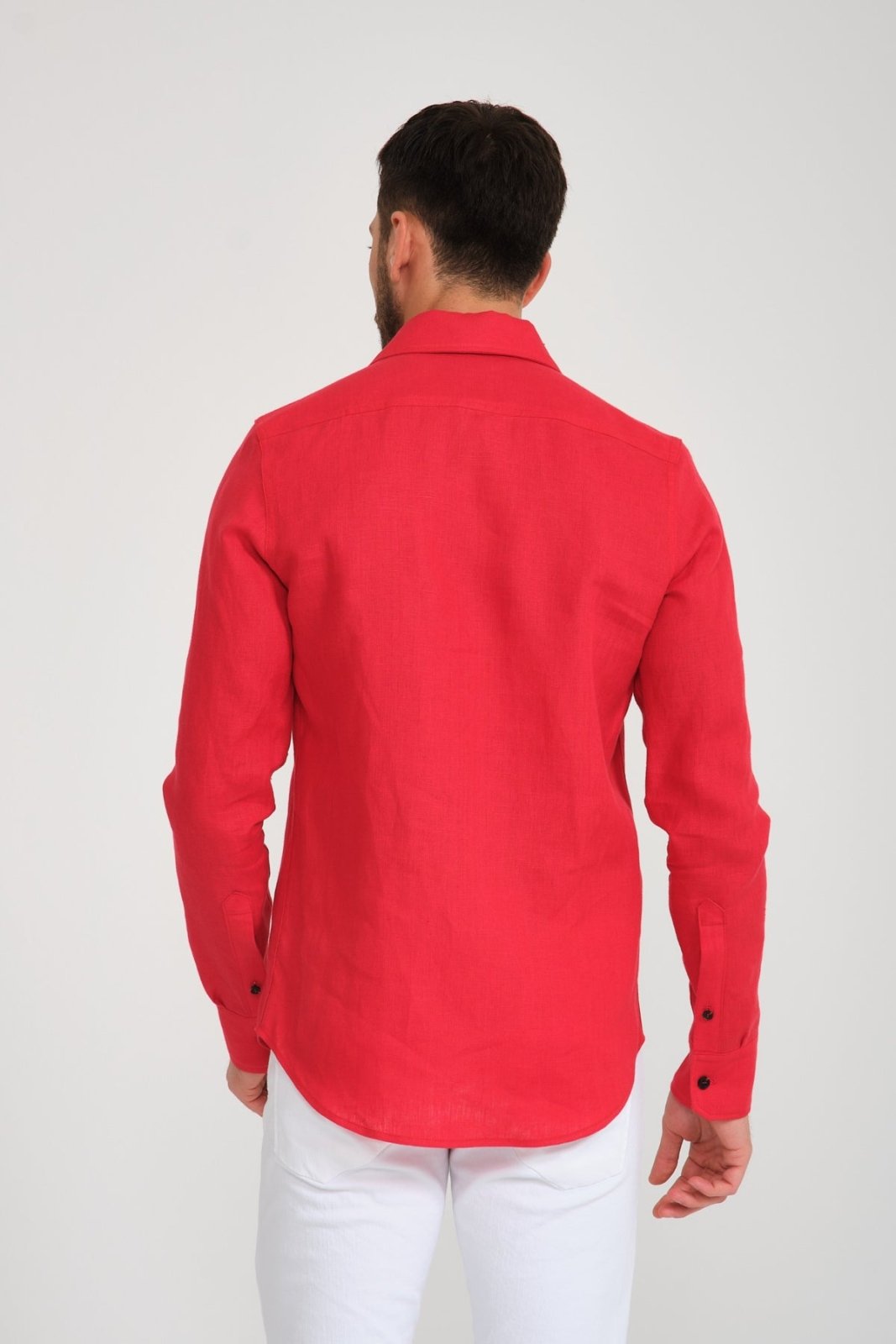 Red Linen Shirt - ADAMO