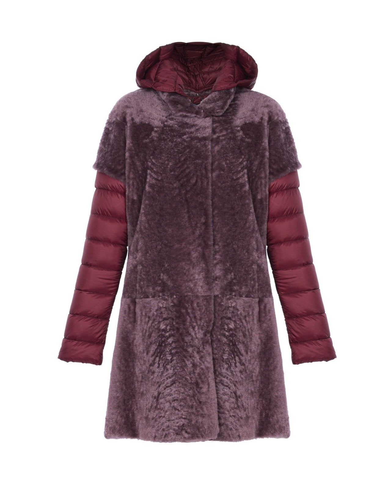 Red Shearling Coat - ADAMO