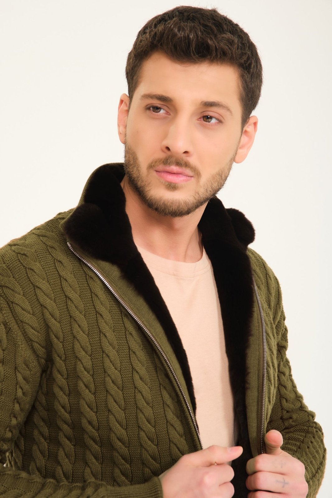 Rex Fur Lined Knit Cardigan - ADAMO