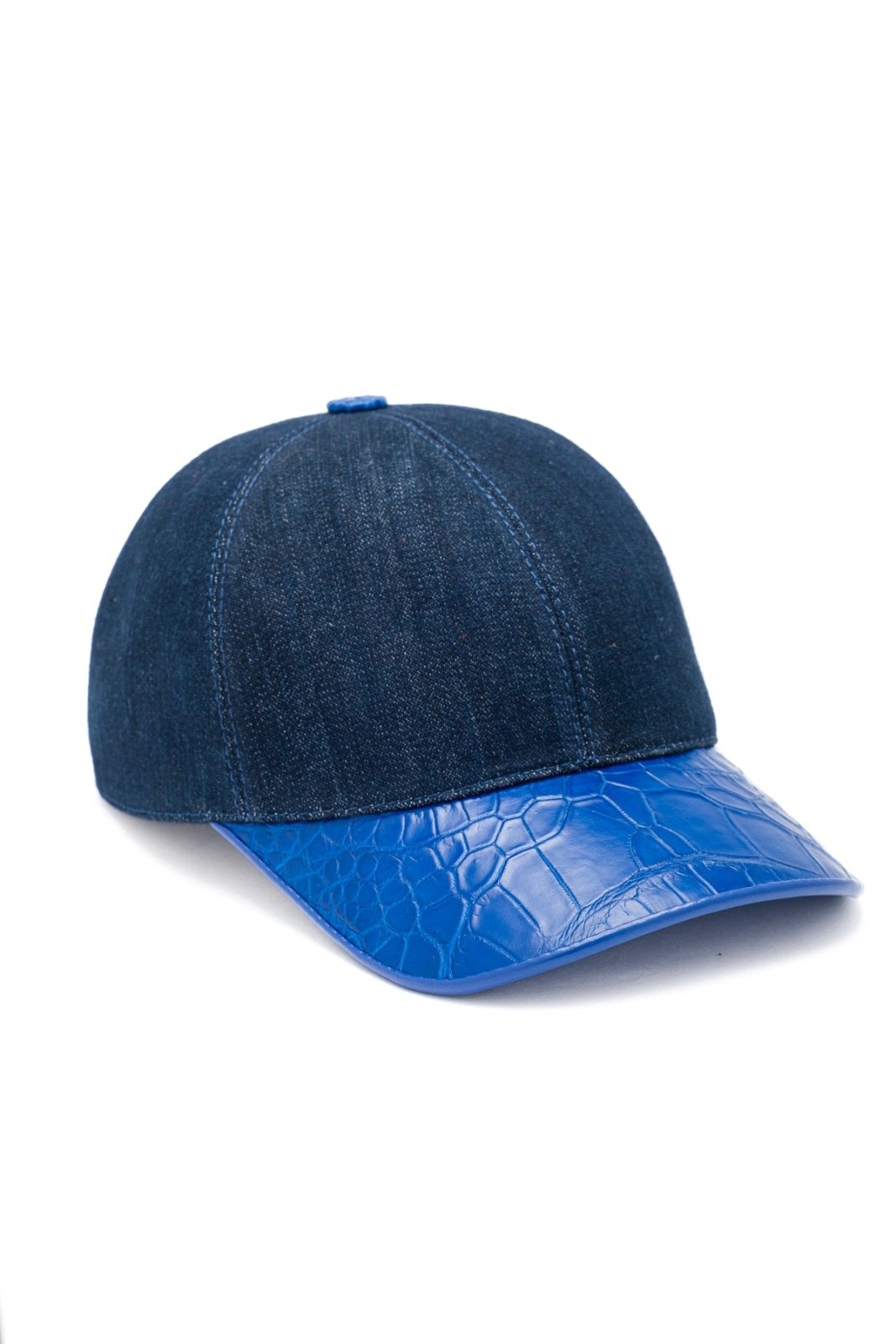 Royal Blue Crocodile Cap - ADAMO