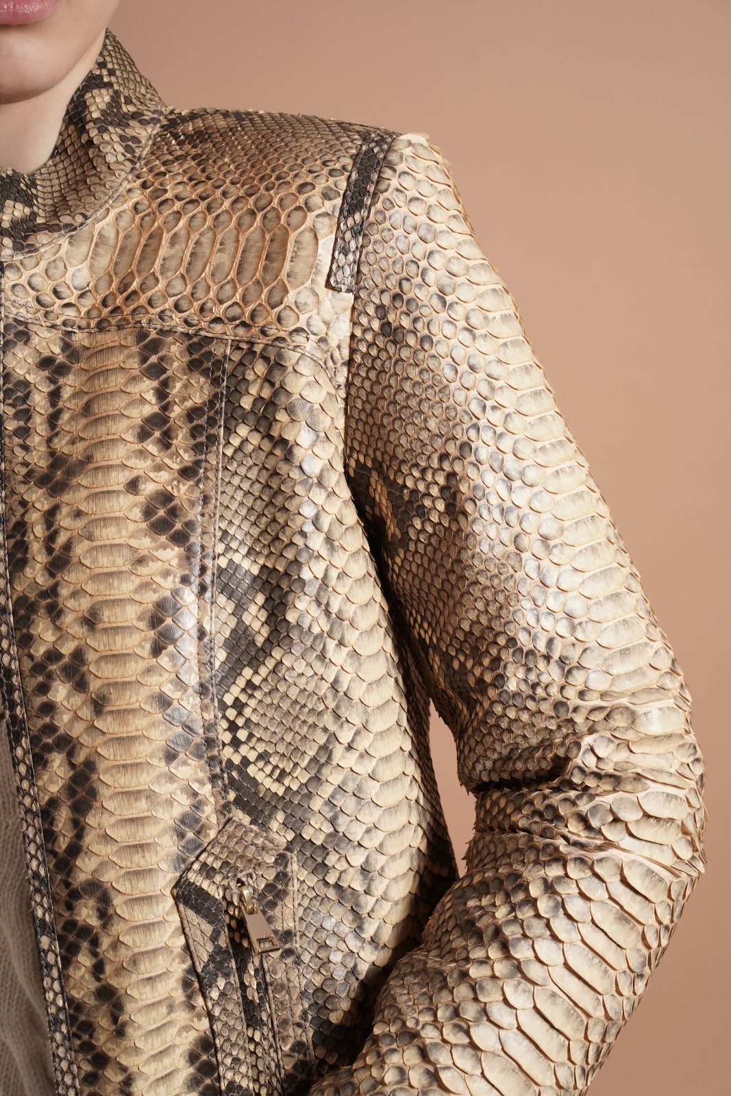 Safari Chic Python Jacket - ADAMO