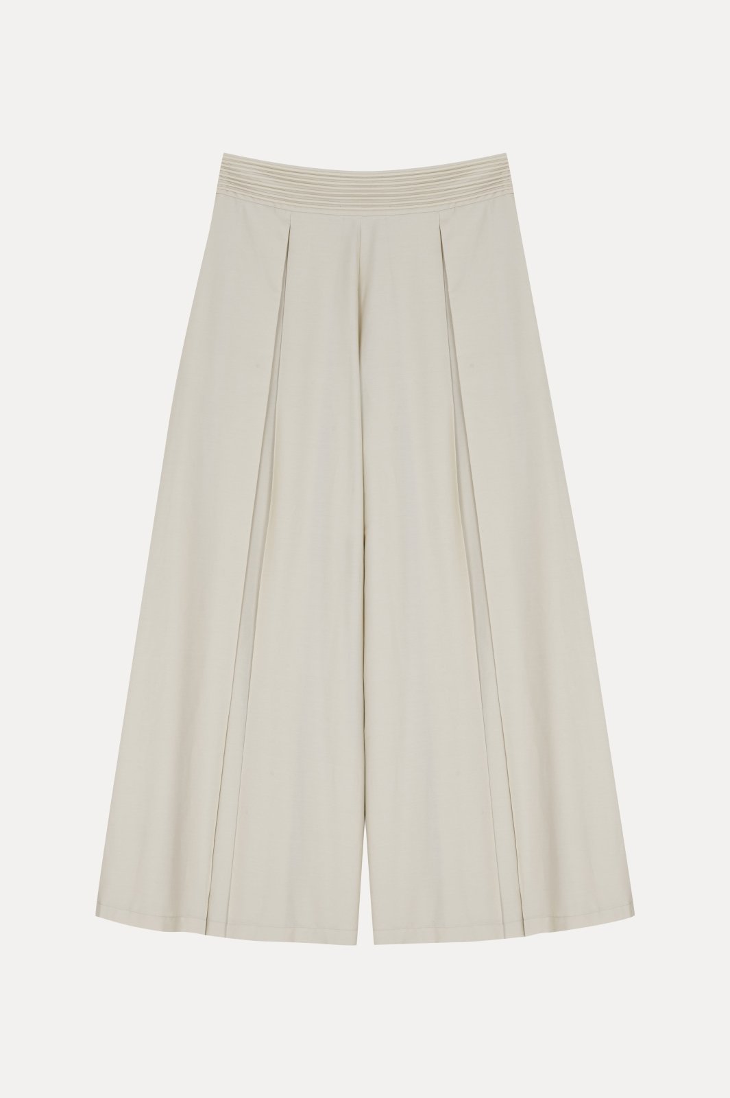 Semigrey Pleated Wide - Leg Culottes - ADAMO