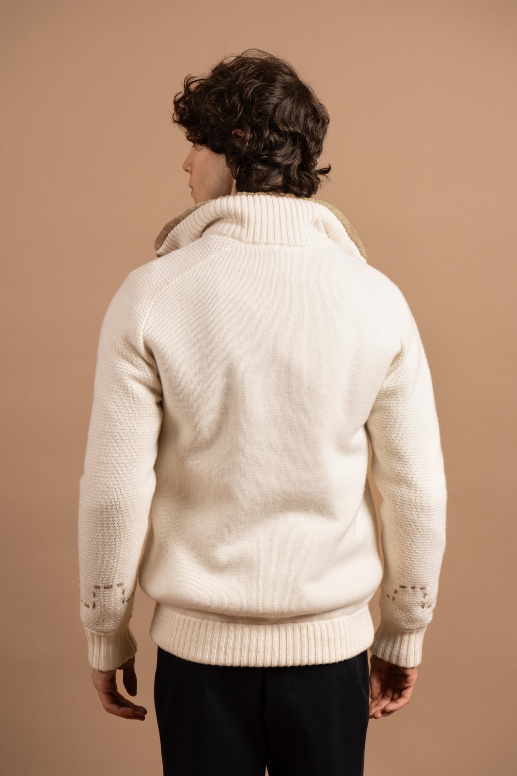 Serene Ivory Cashmere Jacket - ADAMO