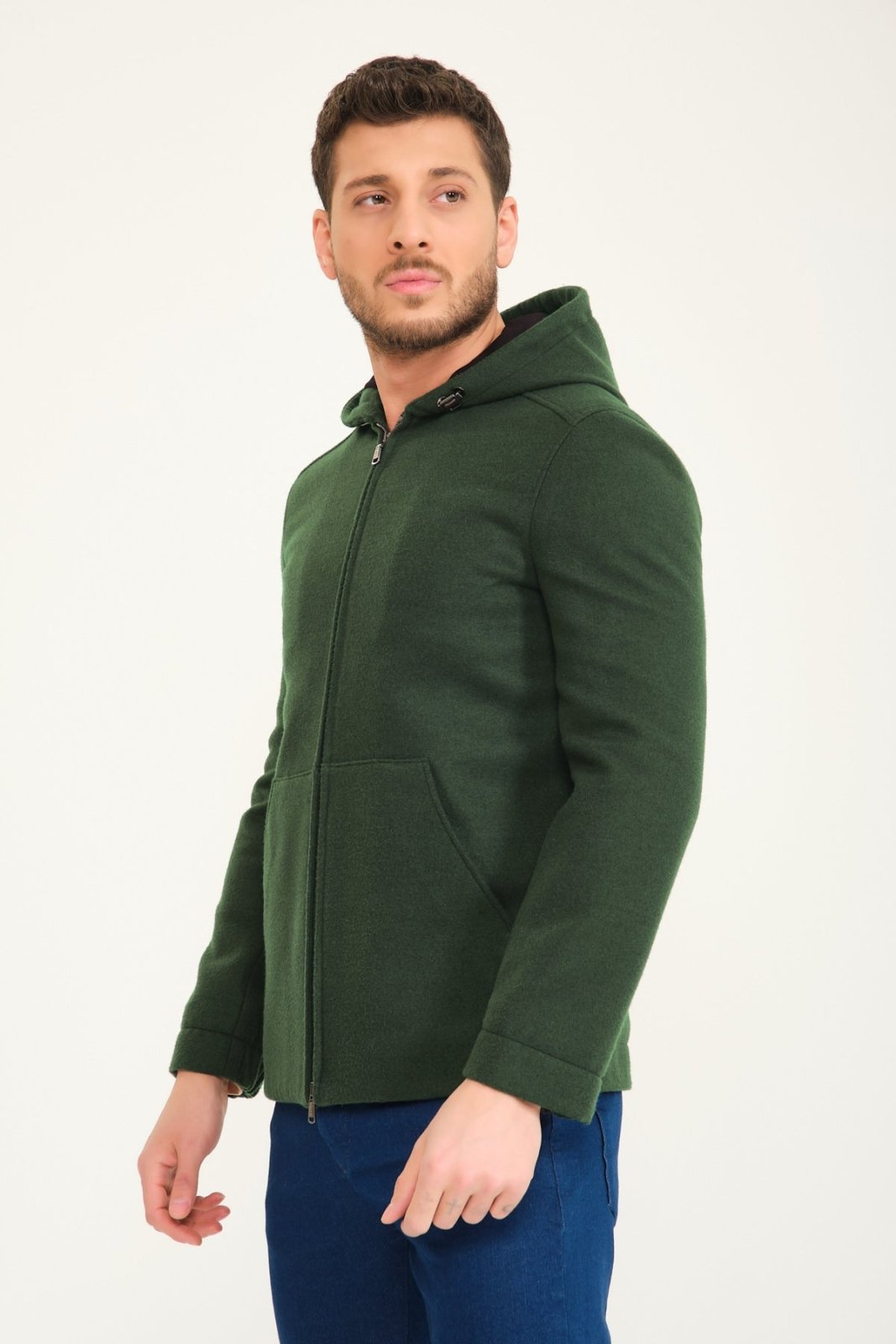 Sherwood Green Wool Coat - ADAMO