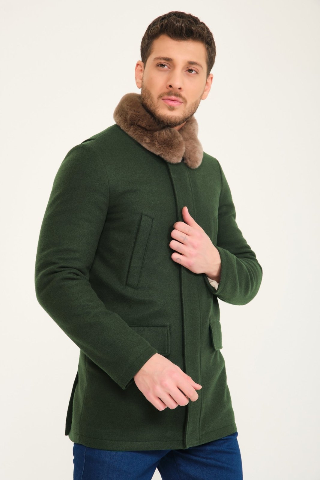 Sherwood Green Wool Coat - ADAMO