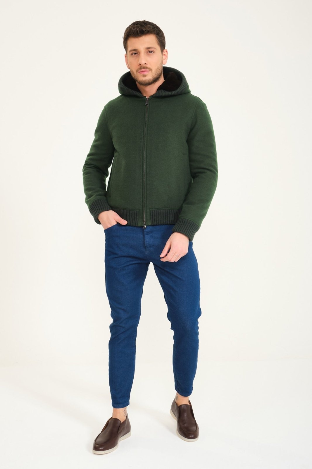 Sherwood Green Wool Jacket - ADAMO