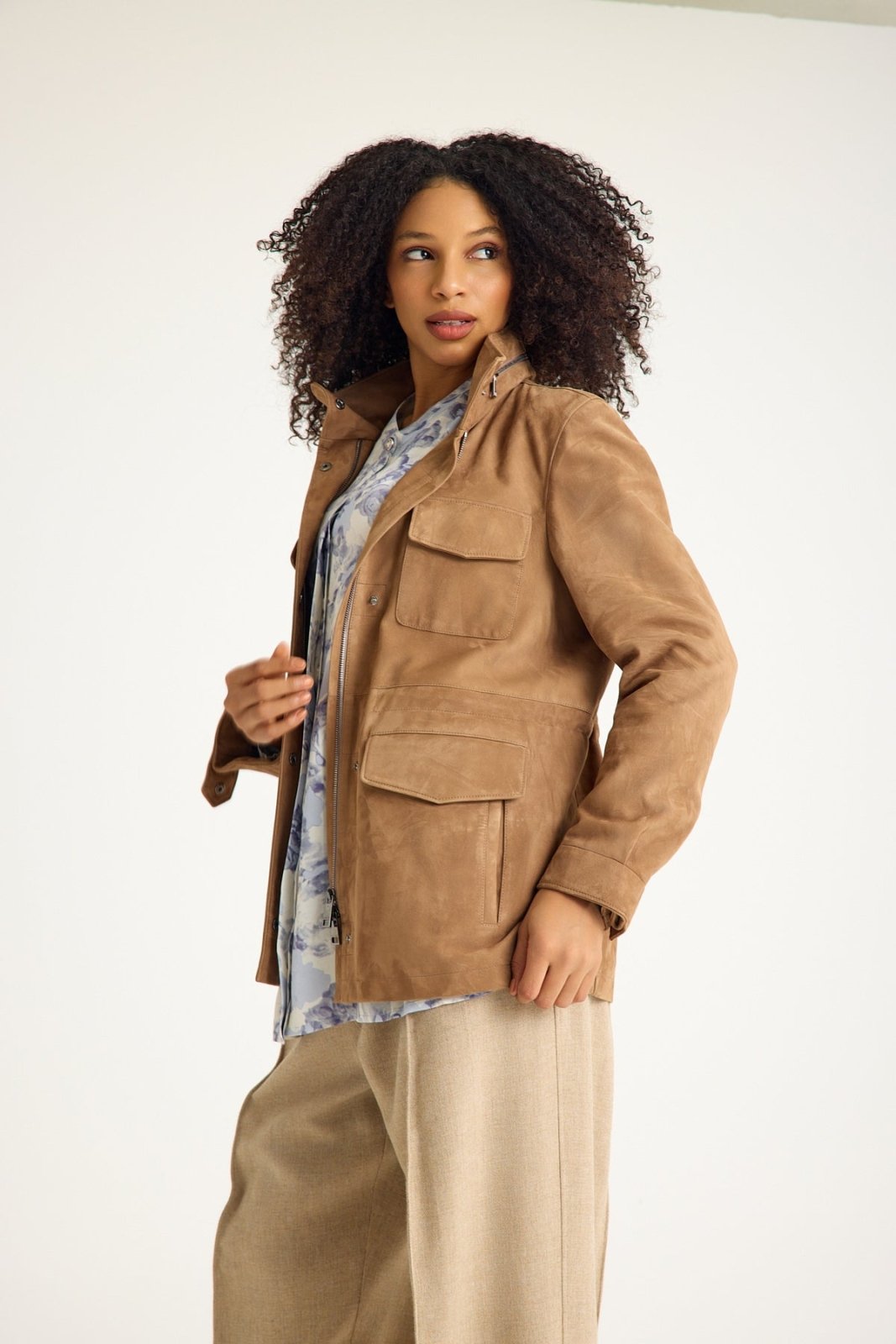 Sienna Suede Leather Jacket - ADAMO